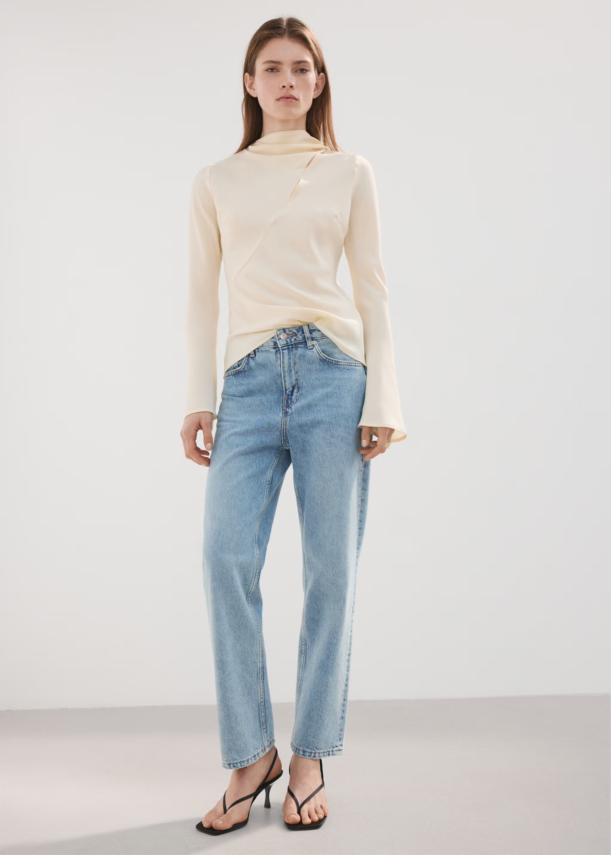 MANGO, Mid-Rise Straight Jeans - Women | Mango United Kingdom
