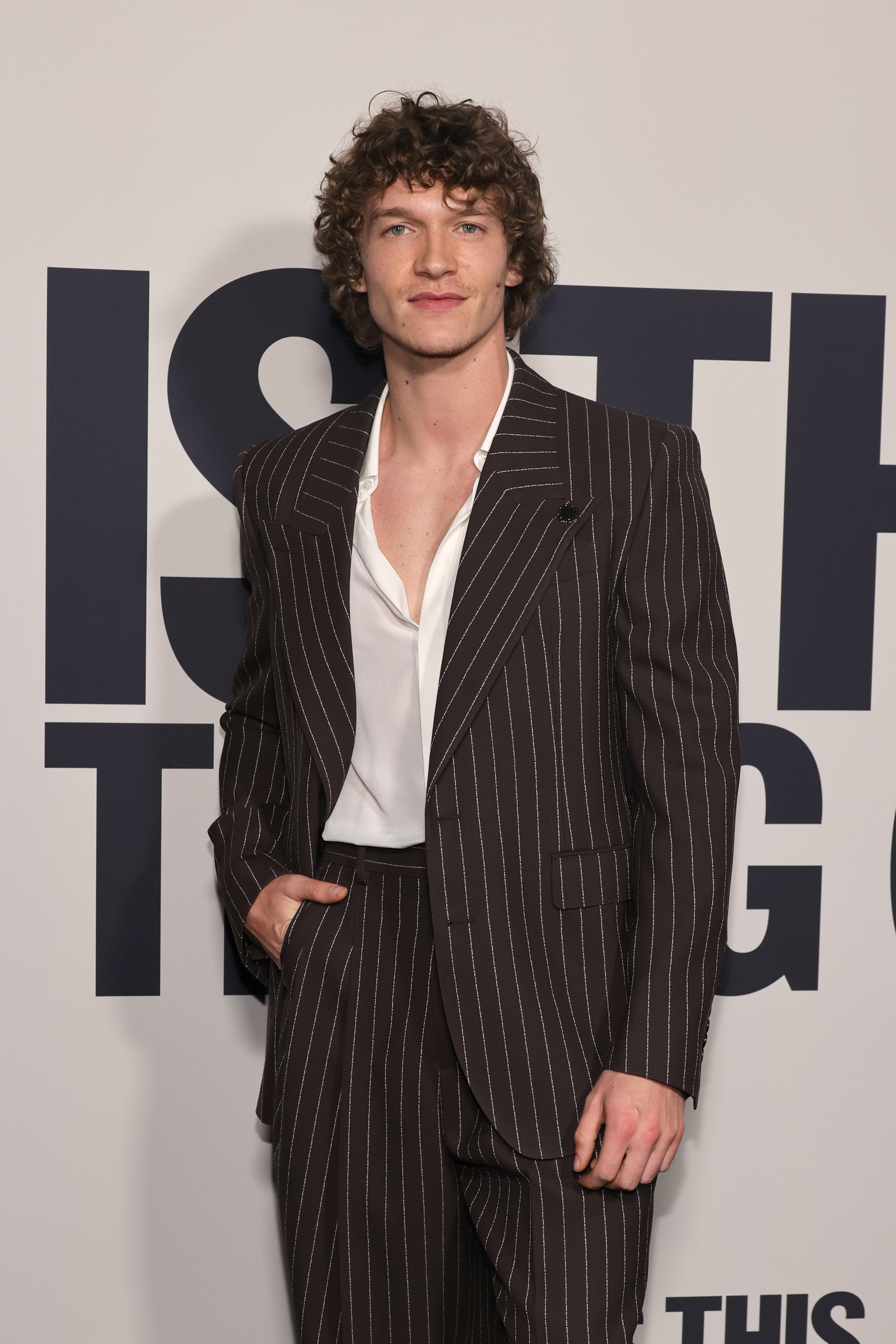 Connor Storrie on the red carpet.