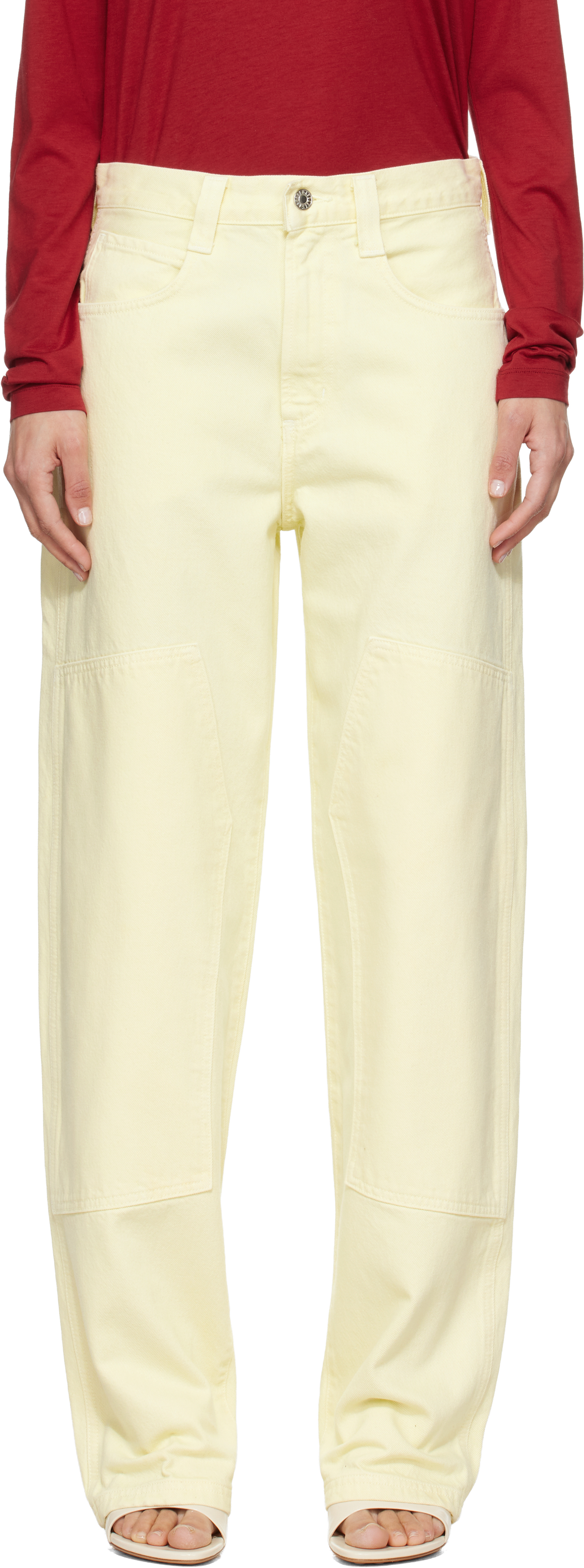 Yellow Laria Pierced Jeans