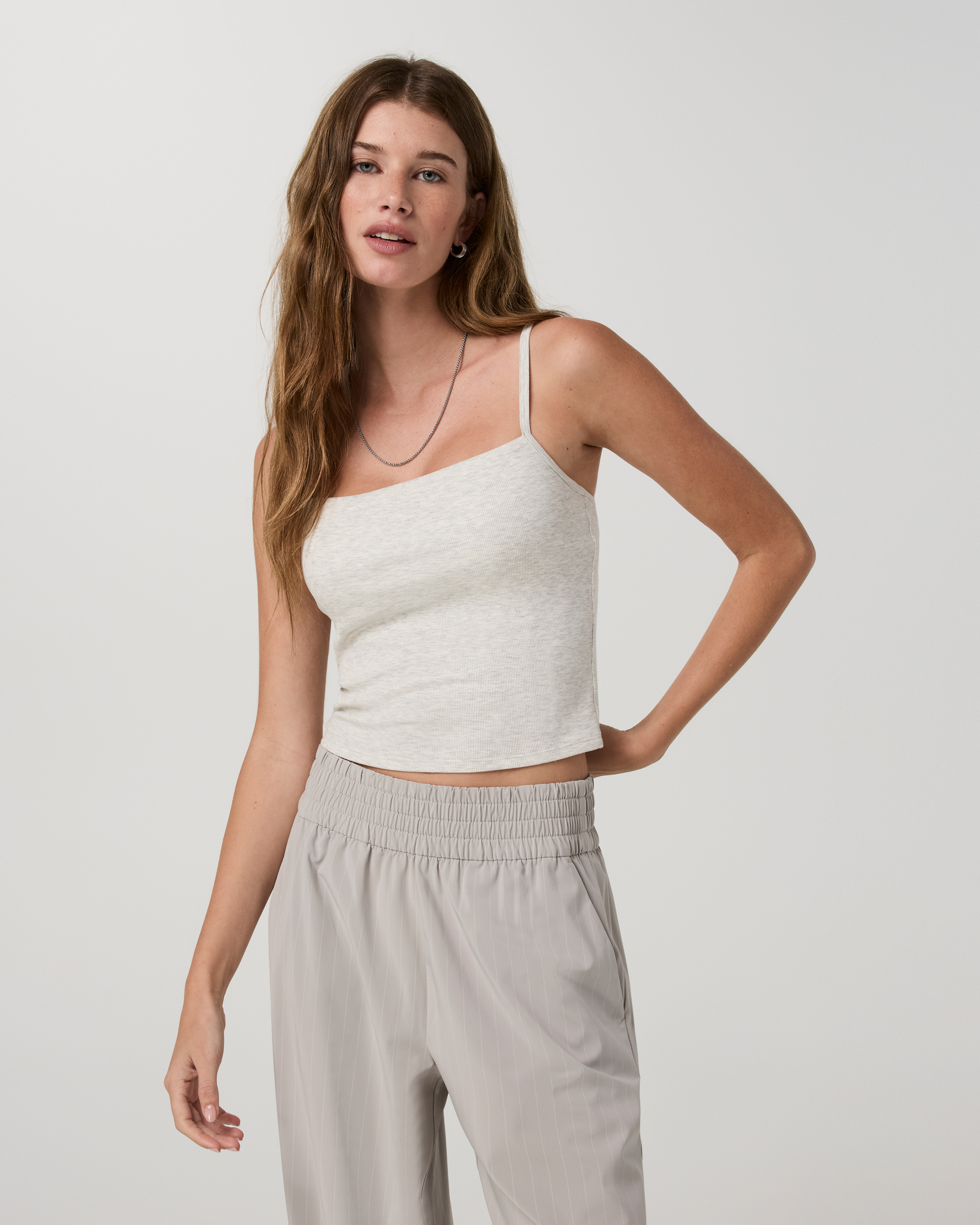 Pose Support Cami - White Heather Grey - Xxs