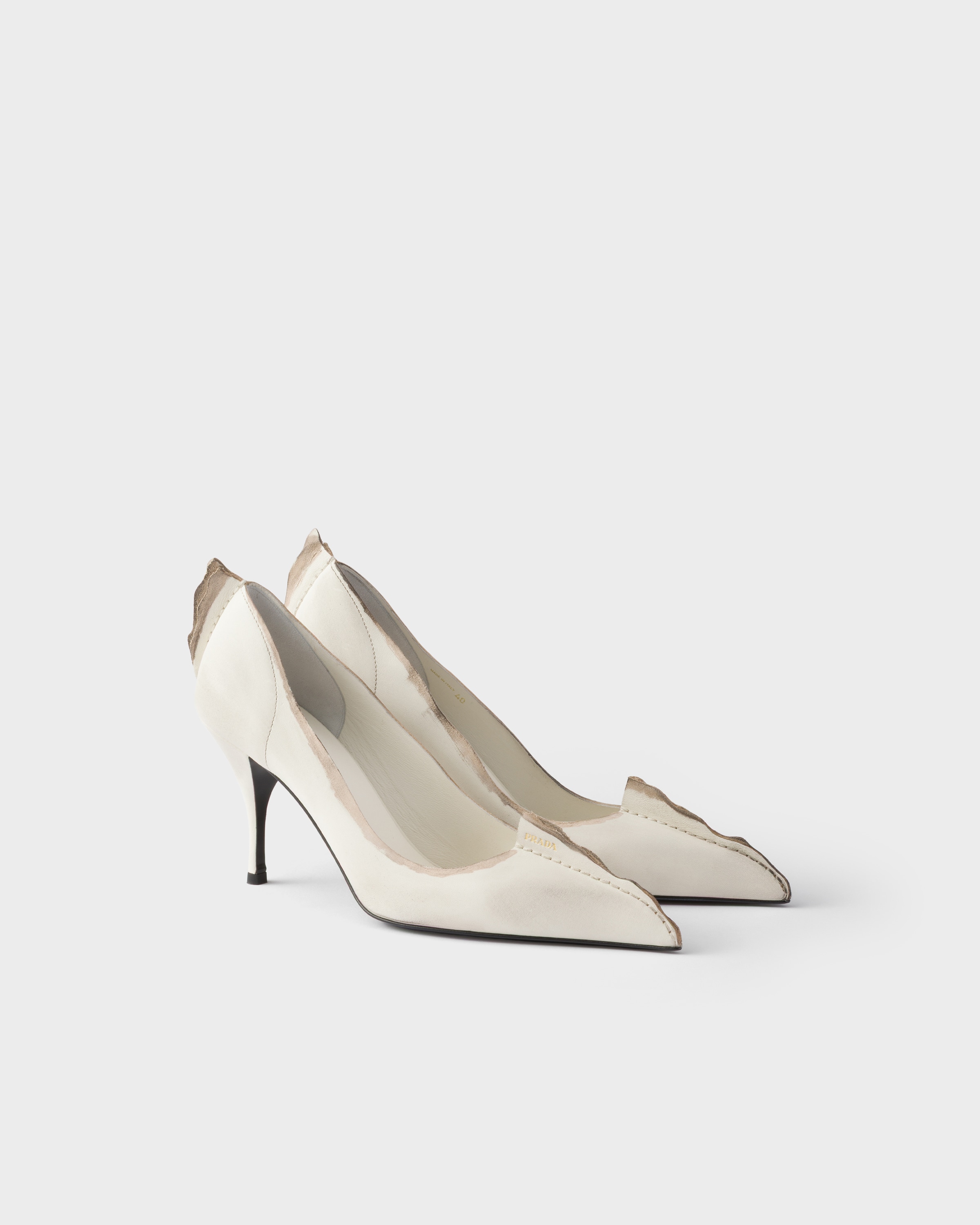 Antiqued Leather Pumps