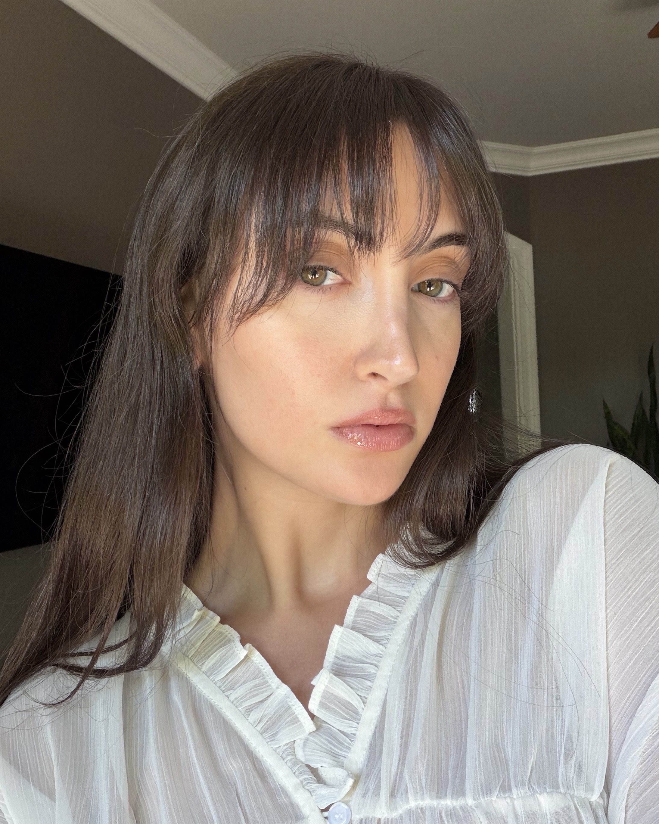 Alyssa Brascia after using the Omnilux Contour Mask for 14 days.