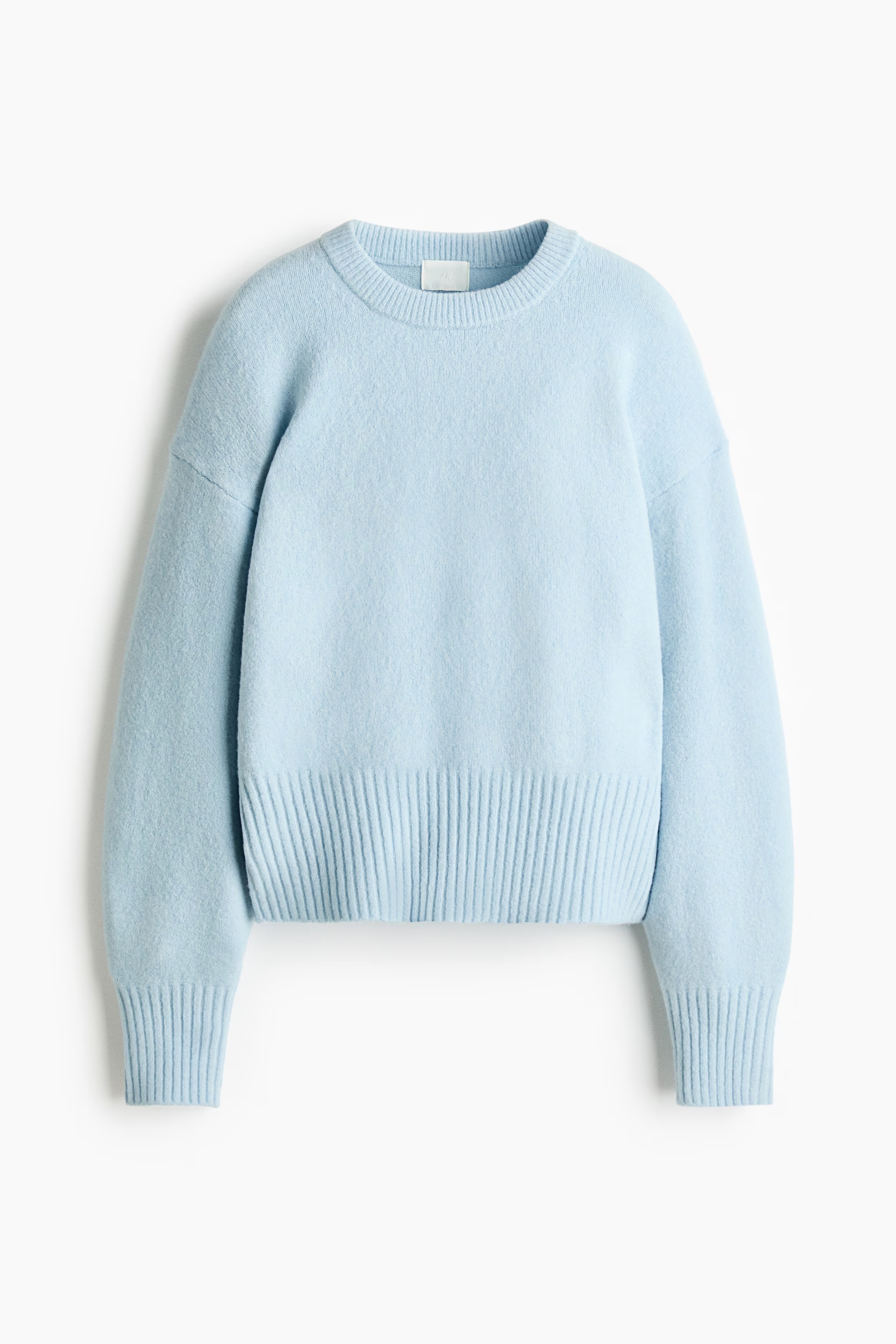 light blue sweater