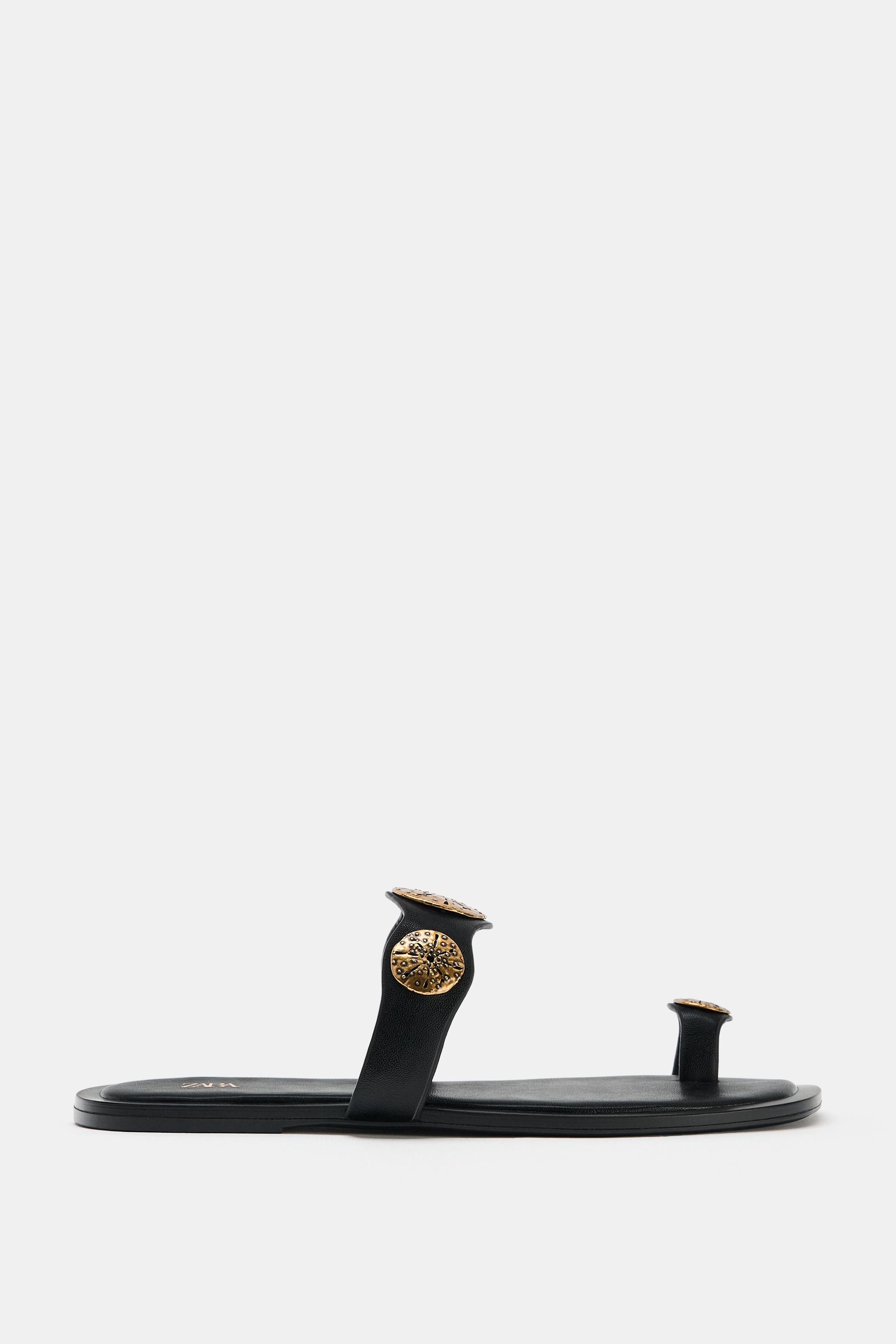 Flat Sandals With Metal Details