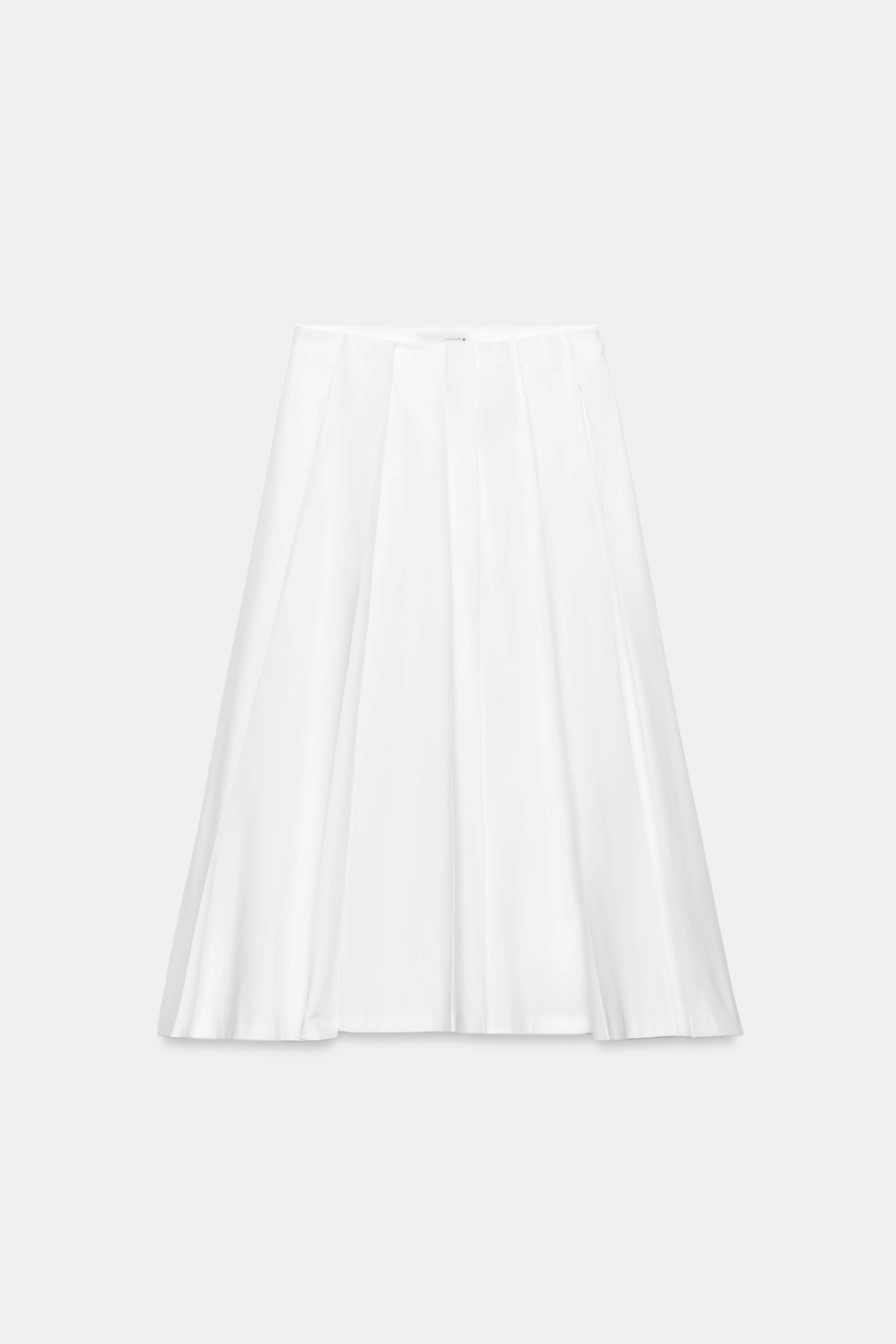 Zw Collection Limited Edition Asymmetric Poplin Skirt