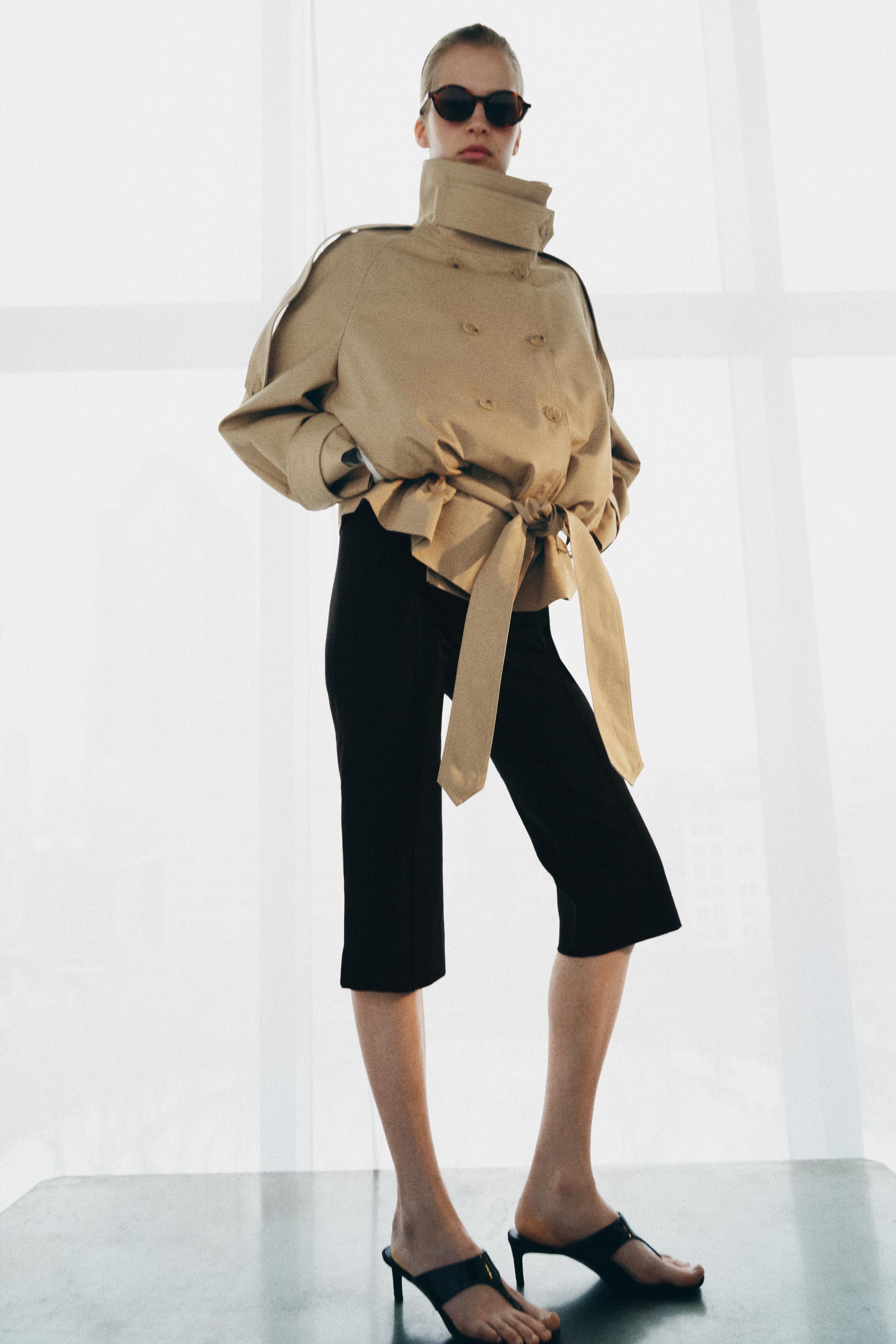 Short High Neck Trench Coat Zw Collection