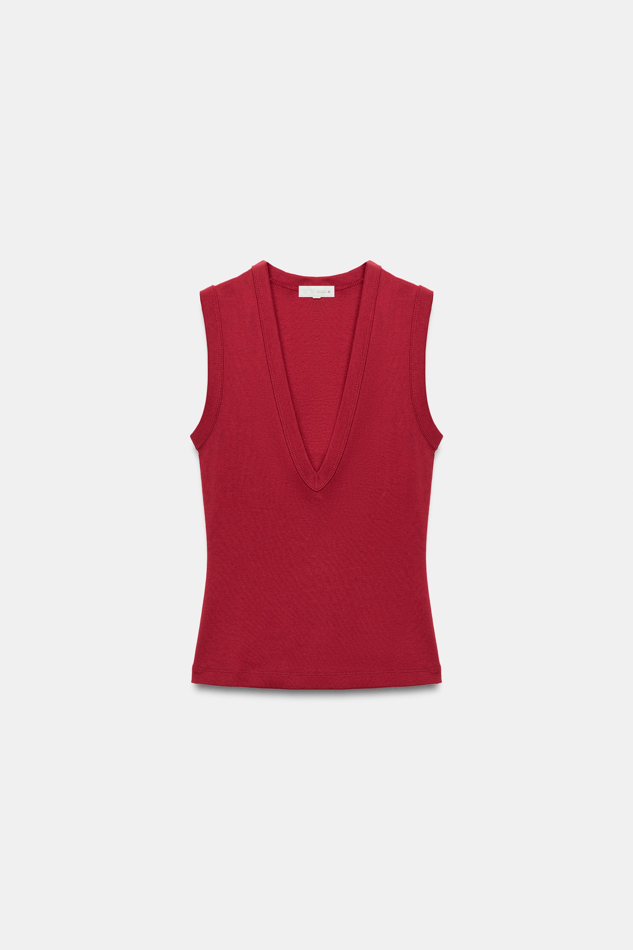 Cotton V-Neck T-Shirt
