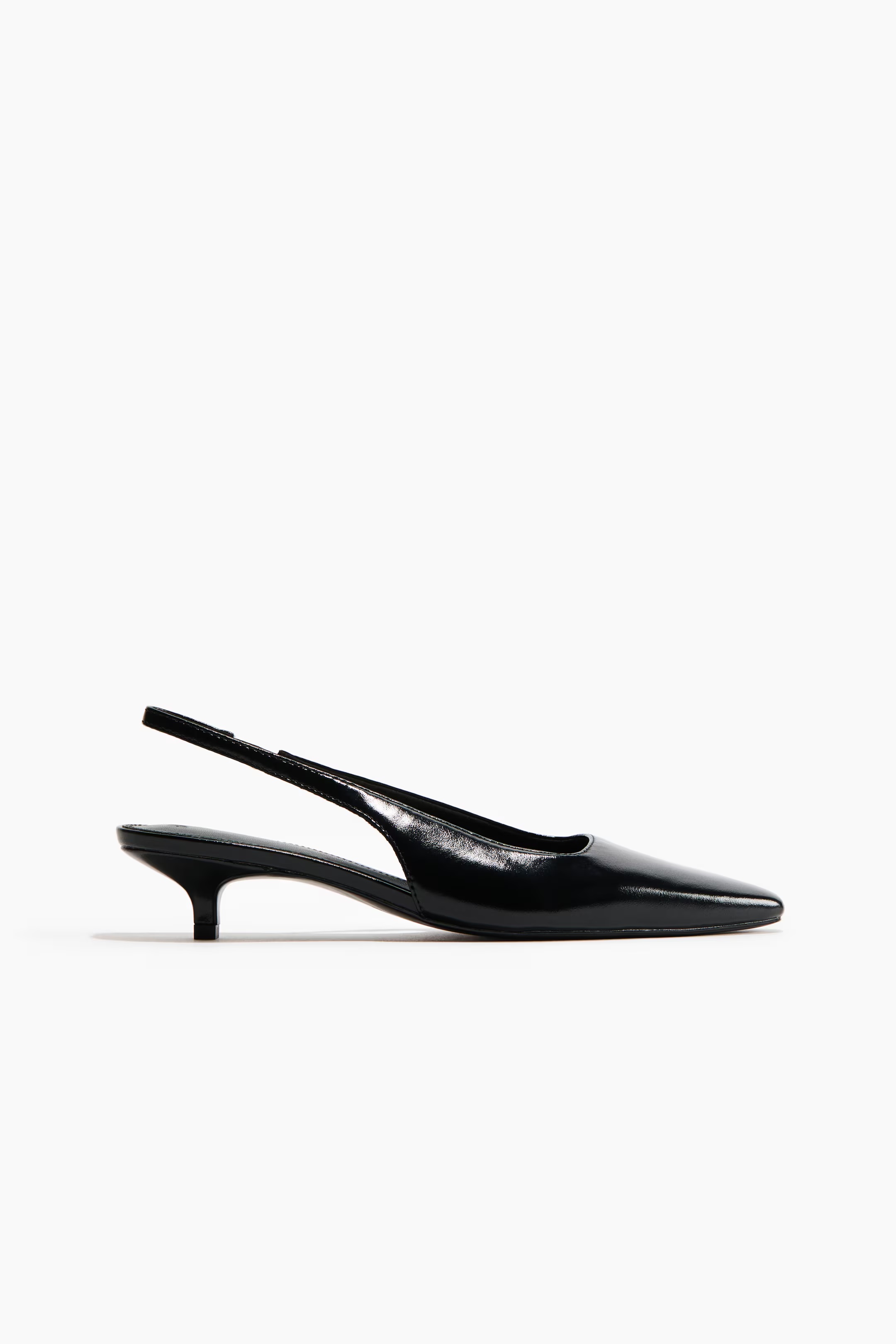 H&amp;amp;M, Kitten Heeled Slingbacks