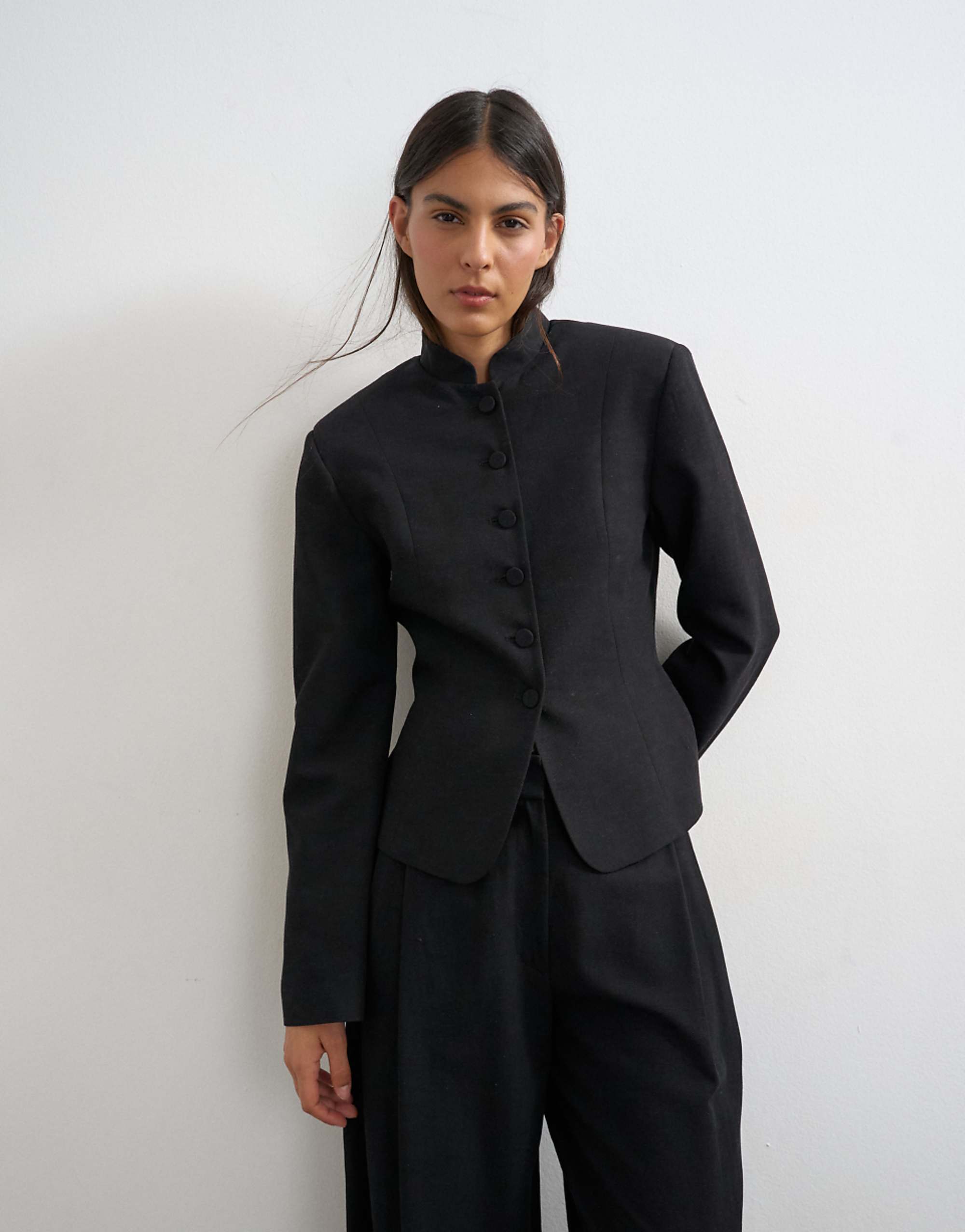 Topshop Co Ord Drummer Jacket in Black