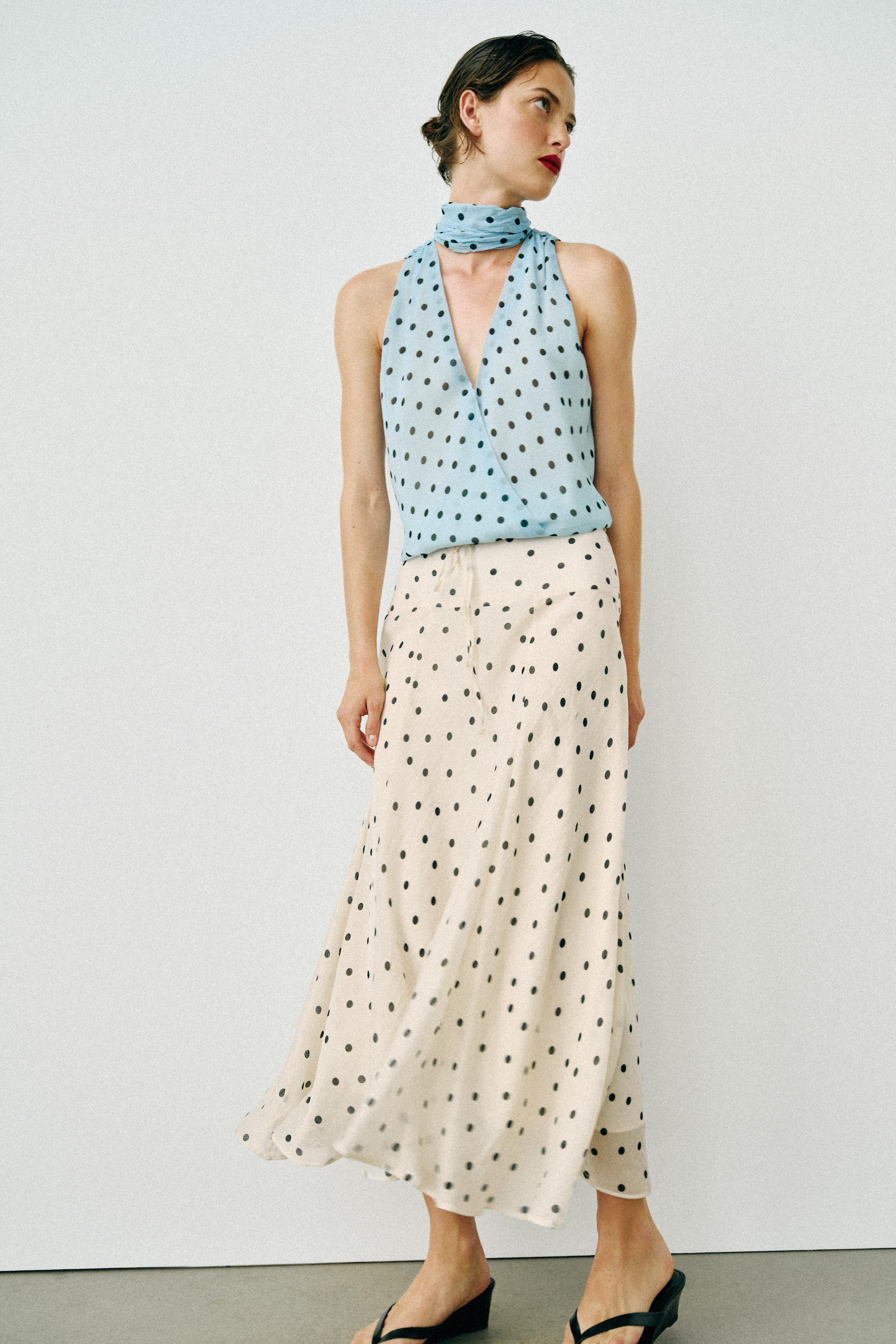 Midi Dots Skirt