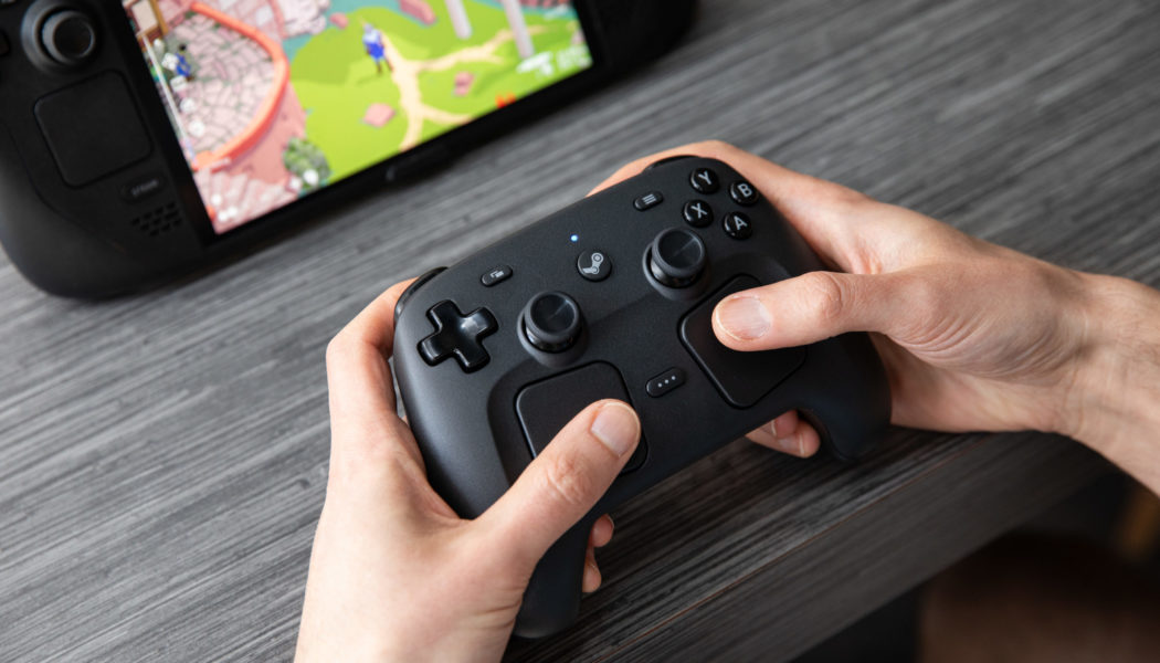 Listen to the new Steam Controller buzz to the tune of Doom