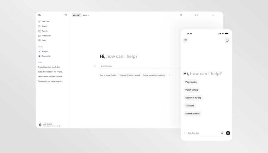 Microsoft 365 Copilot gets a speed boost and cleaner design