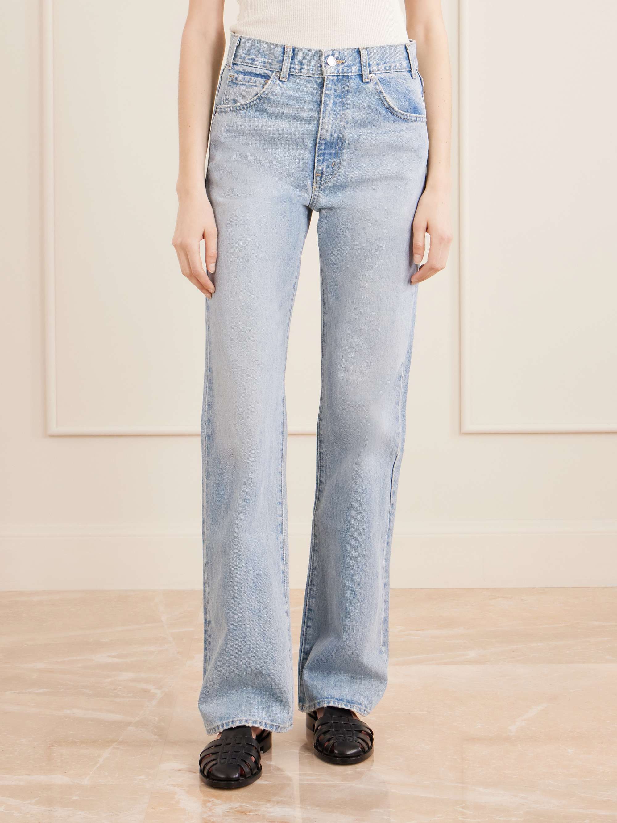Joan High-Rise Straight-Leg Jeans