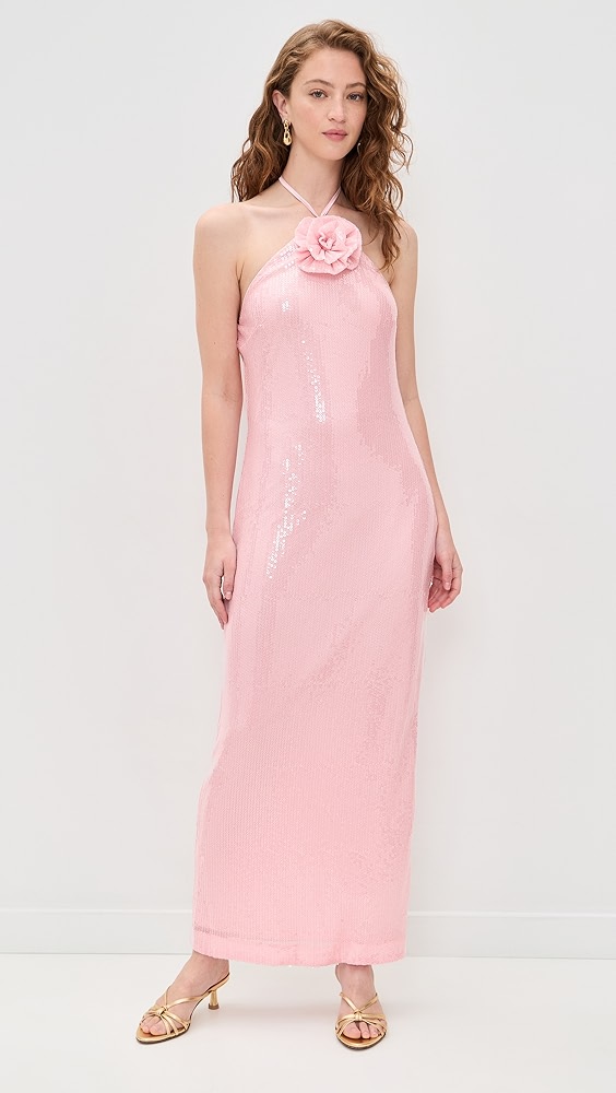 Endless Rose Rose Haltered Sequins Maxi Dress
