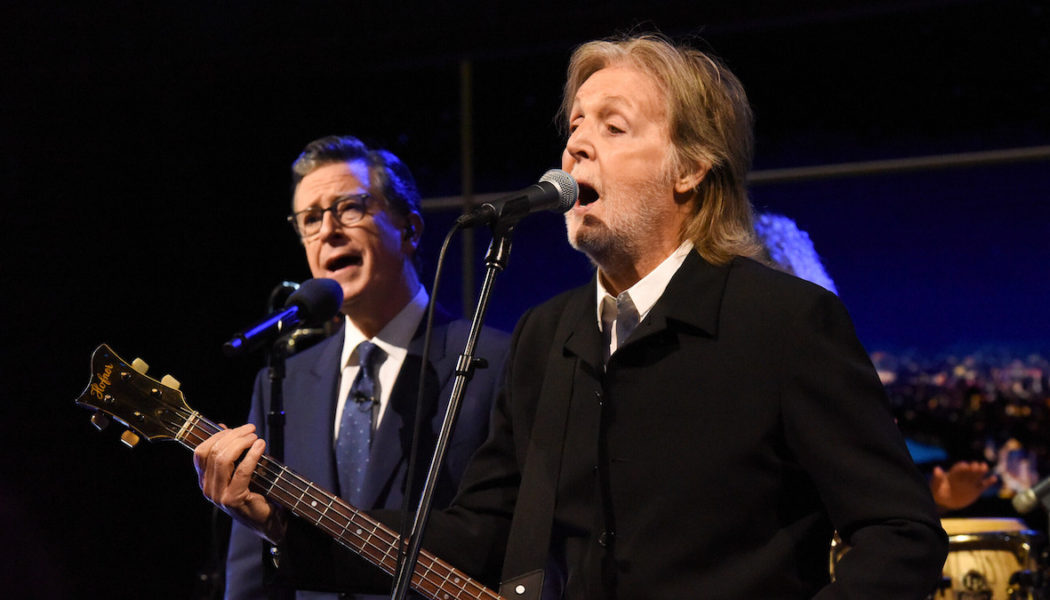 Paul McCartney and Stephen Colbert Close Out the Late Show with "Hello, Goodbye"