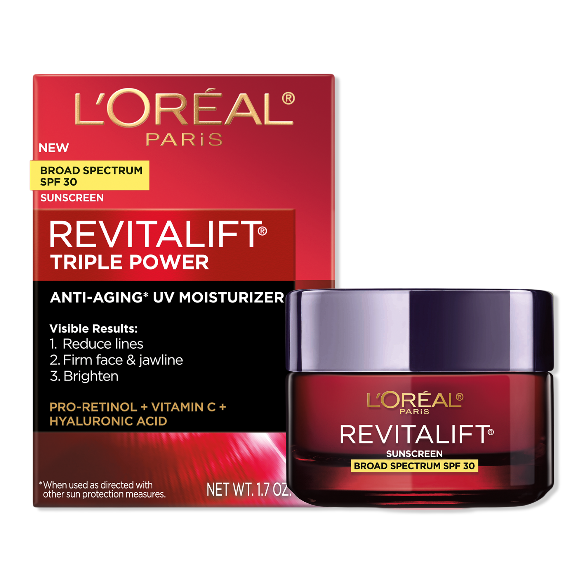 Revitalift Triple Power Face and Neck Moisturizer Spf 30