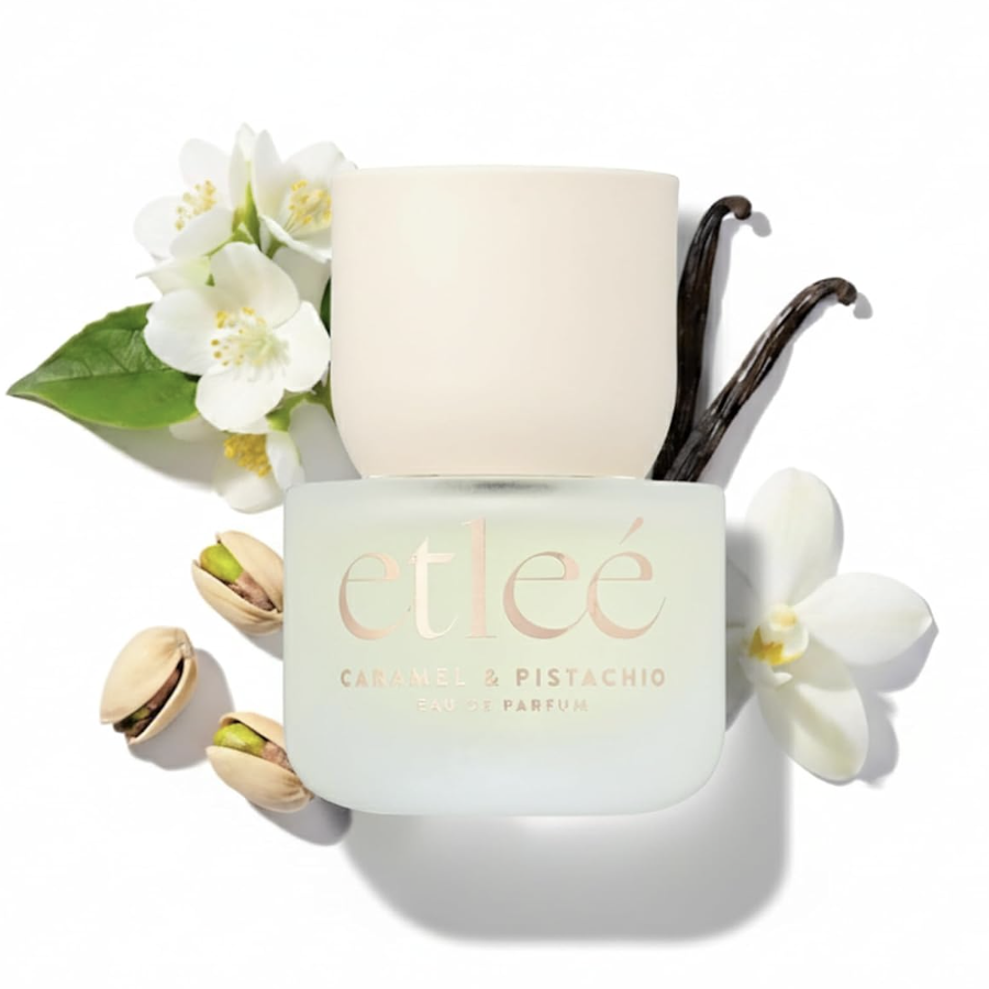 Etle&amp;Eacute; Caramel &amp;amp; Pistachio Eau De Parfum 1.01oz, Long Lasting Perfume Inspired by Sdj 62+kay Pistachio, Aromatic Oriental Notes With Vanilla, Almond, Milk &amp;amp; Jasmine, Luxury Fragrance for Women &amp;amp; Men