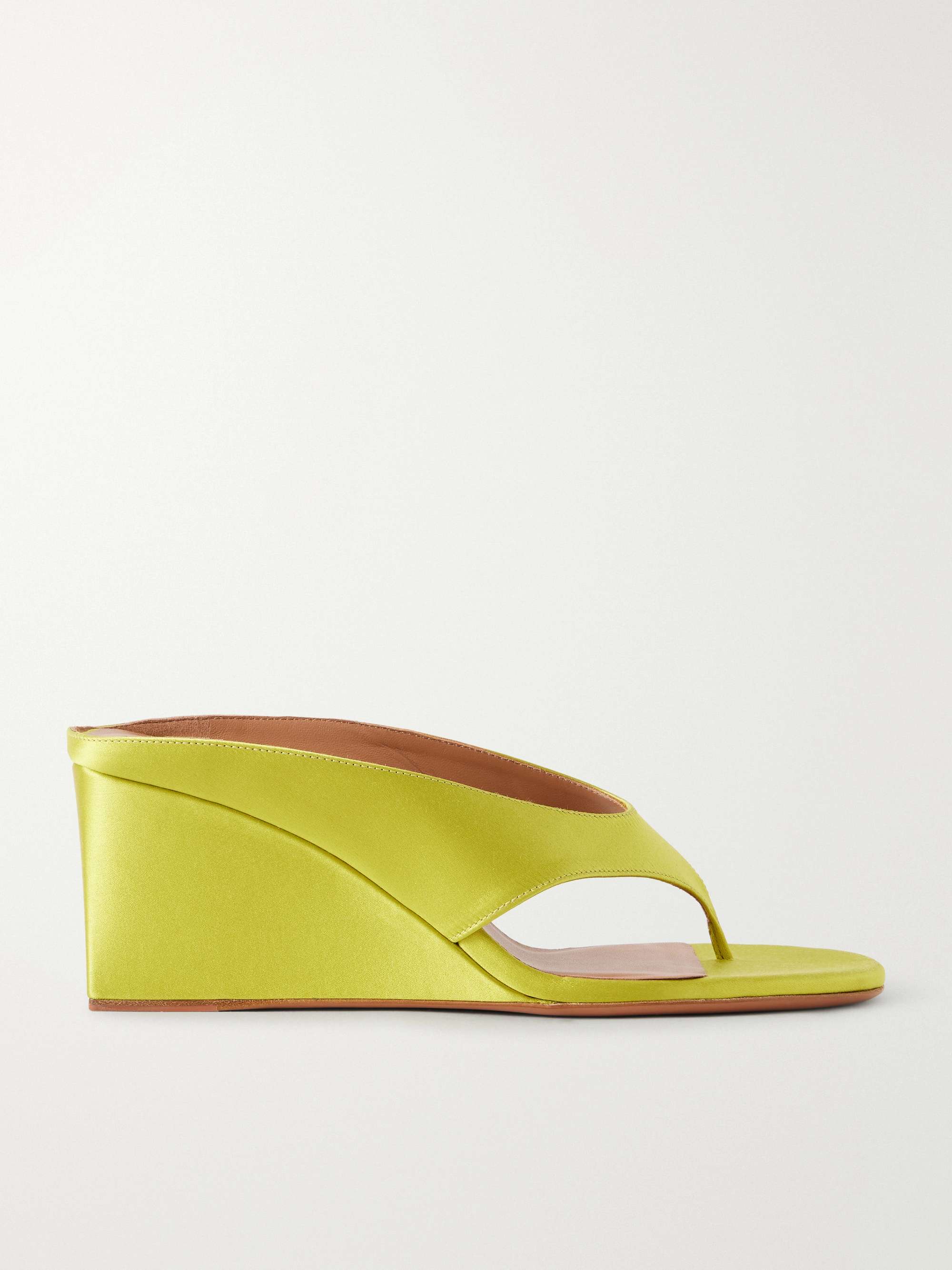 Tong 75 Satin Wedge Sandals