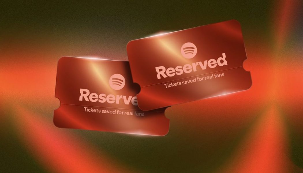 Spotify Announces "Reserved" Ticket Program for Superfans