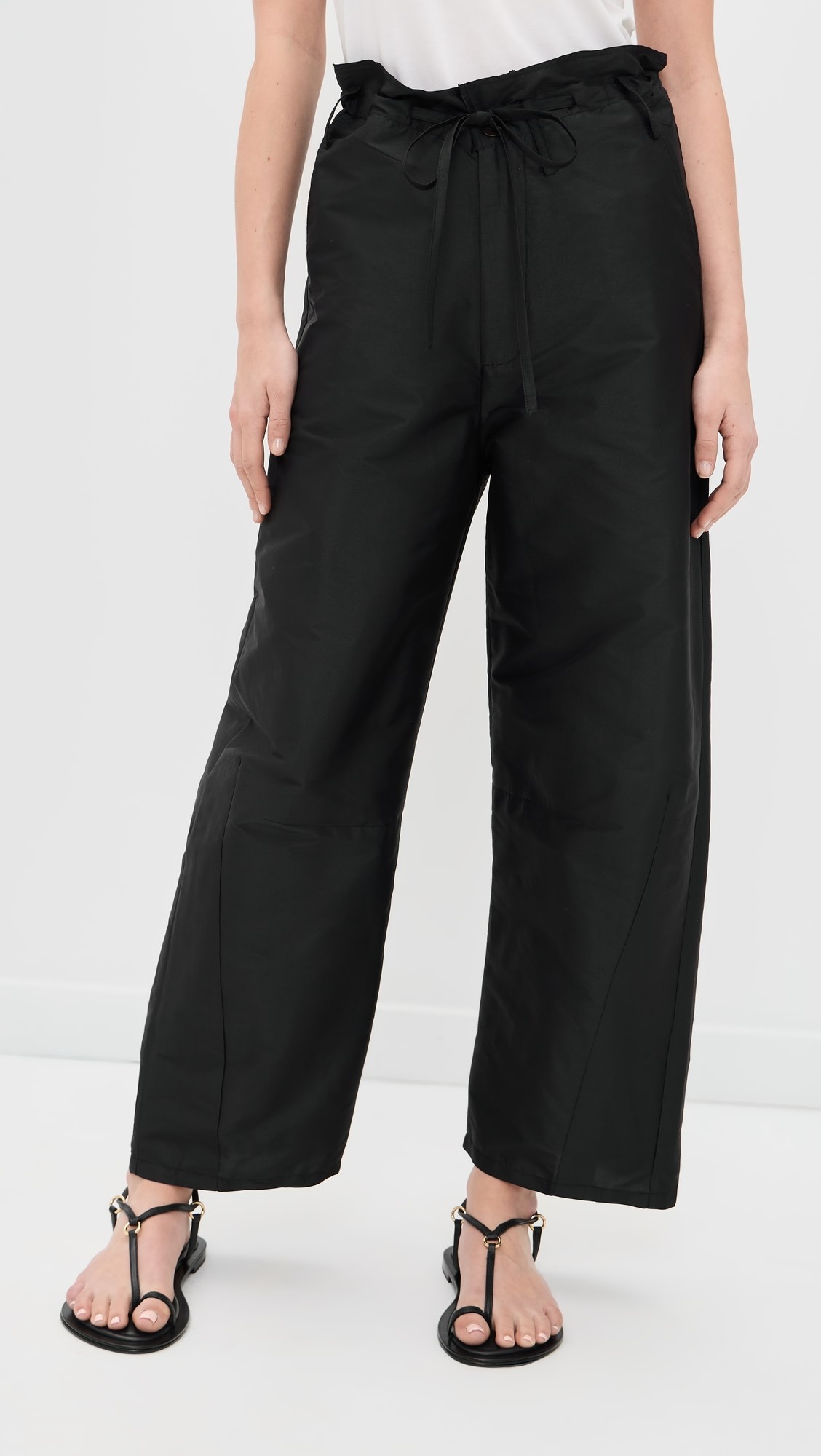Chan Luu Techno Taffeta Barrel Pants