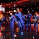 Stephen Colbert Joins David Byrne for Performance of "Burning Down the House"
