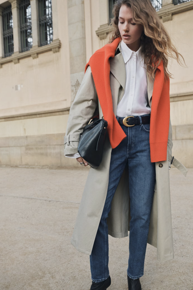 hm, Slim Straight High Ankle Jeans