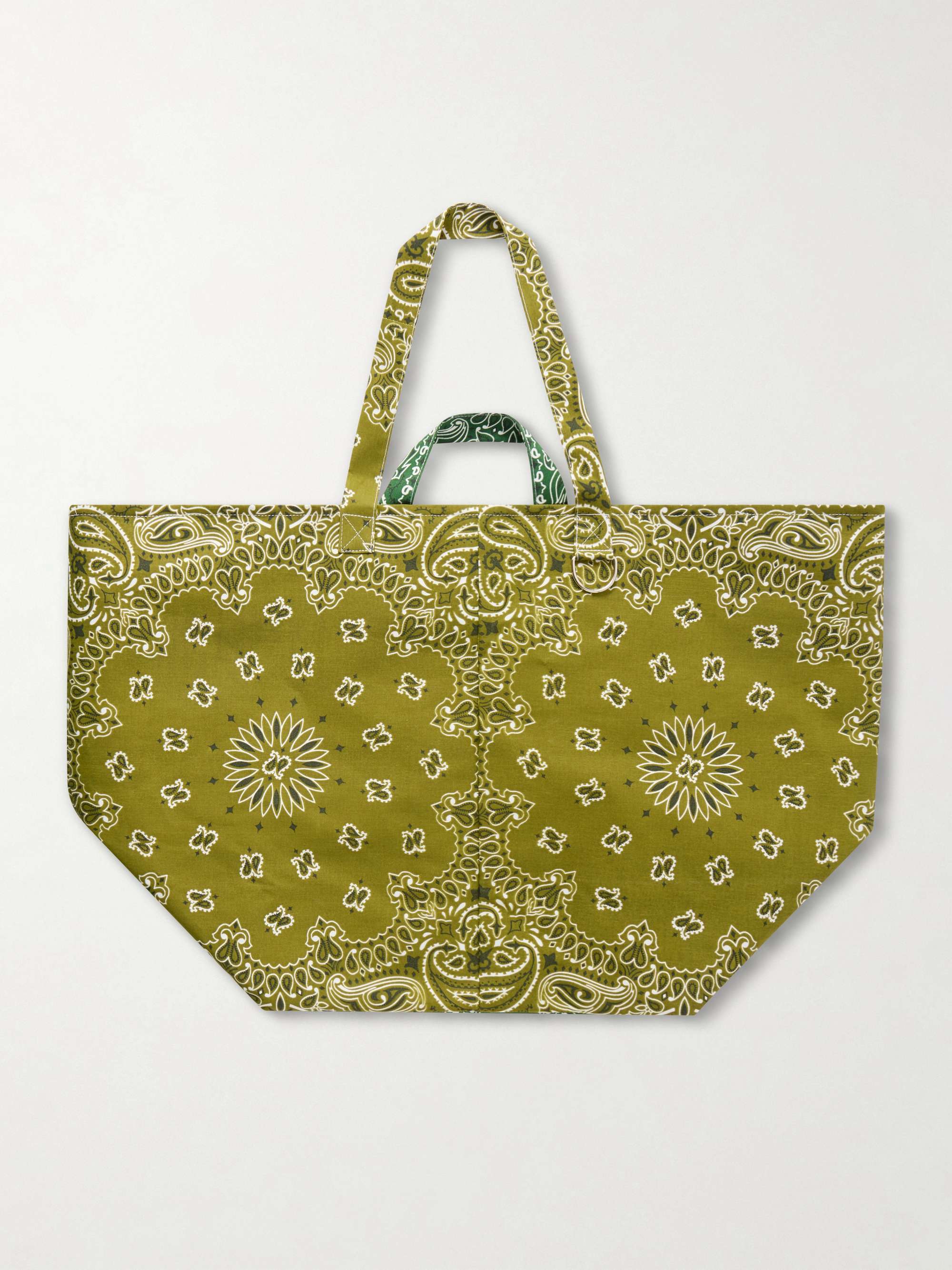Maxi Basket Printed Cotton Tote Bag