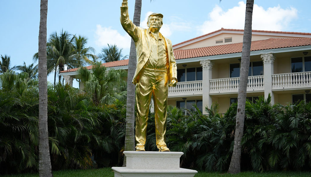 The New Golden Calf: Social Media Calls Blasphemy To Ridiculous Religious Dedication Ceremony For Trump's Gold Statue