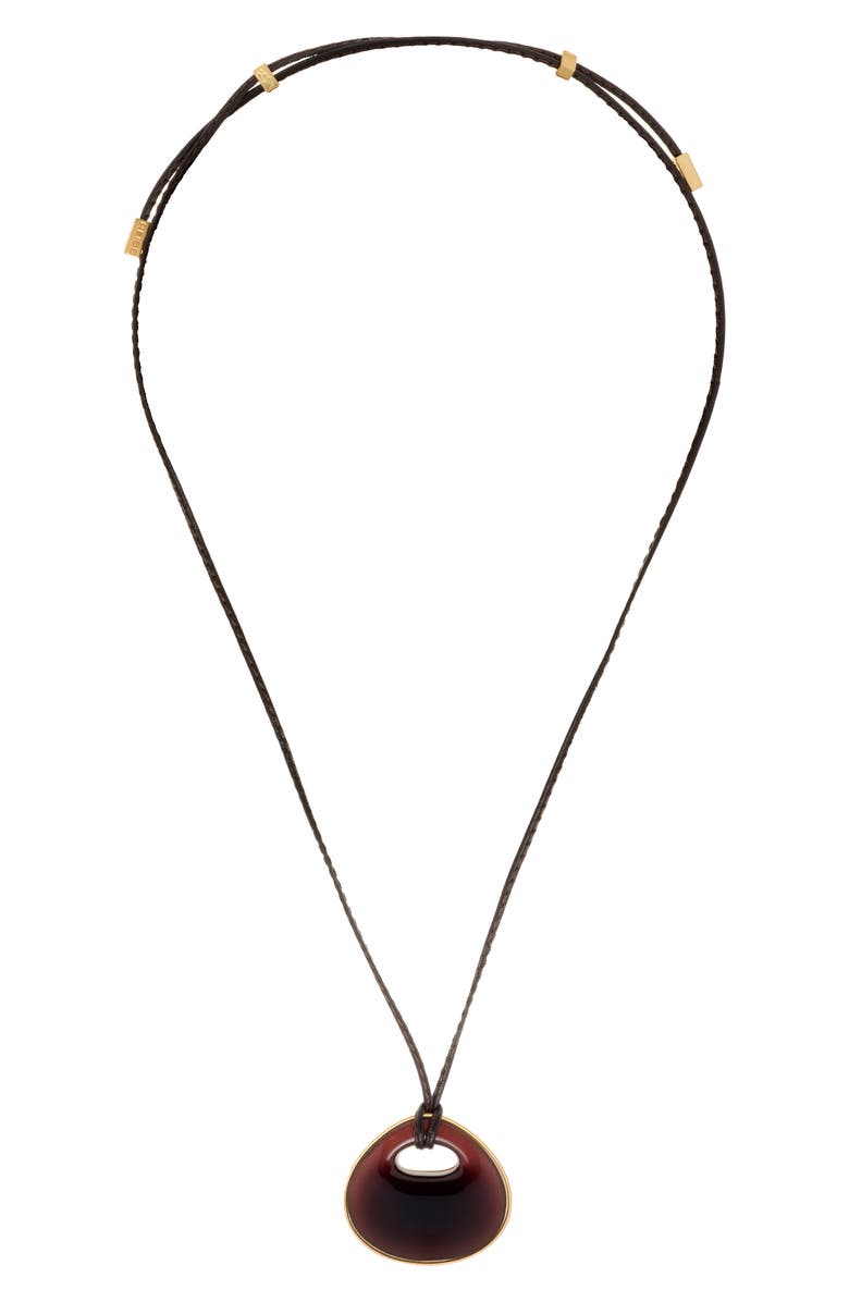 Pippa Leather Cord Pendant Necklace