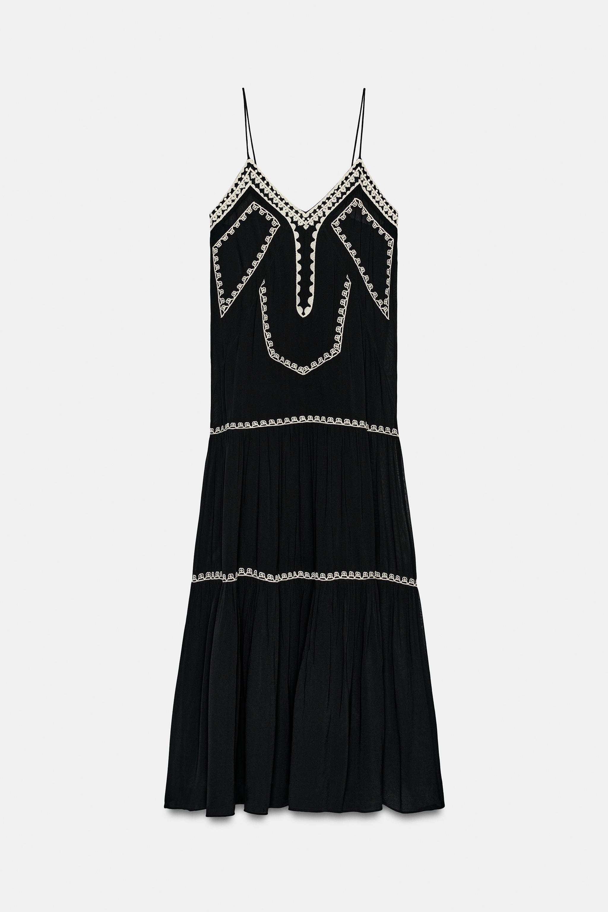 Zw Collection Embroidered Long Dress