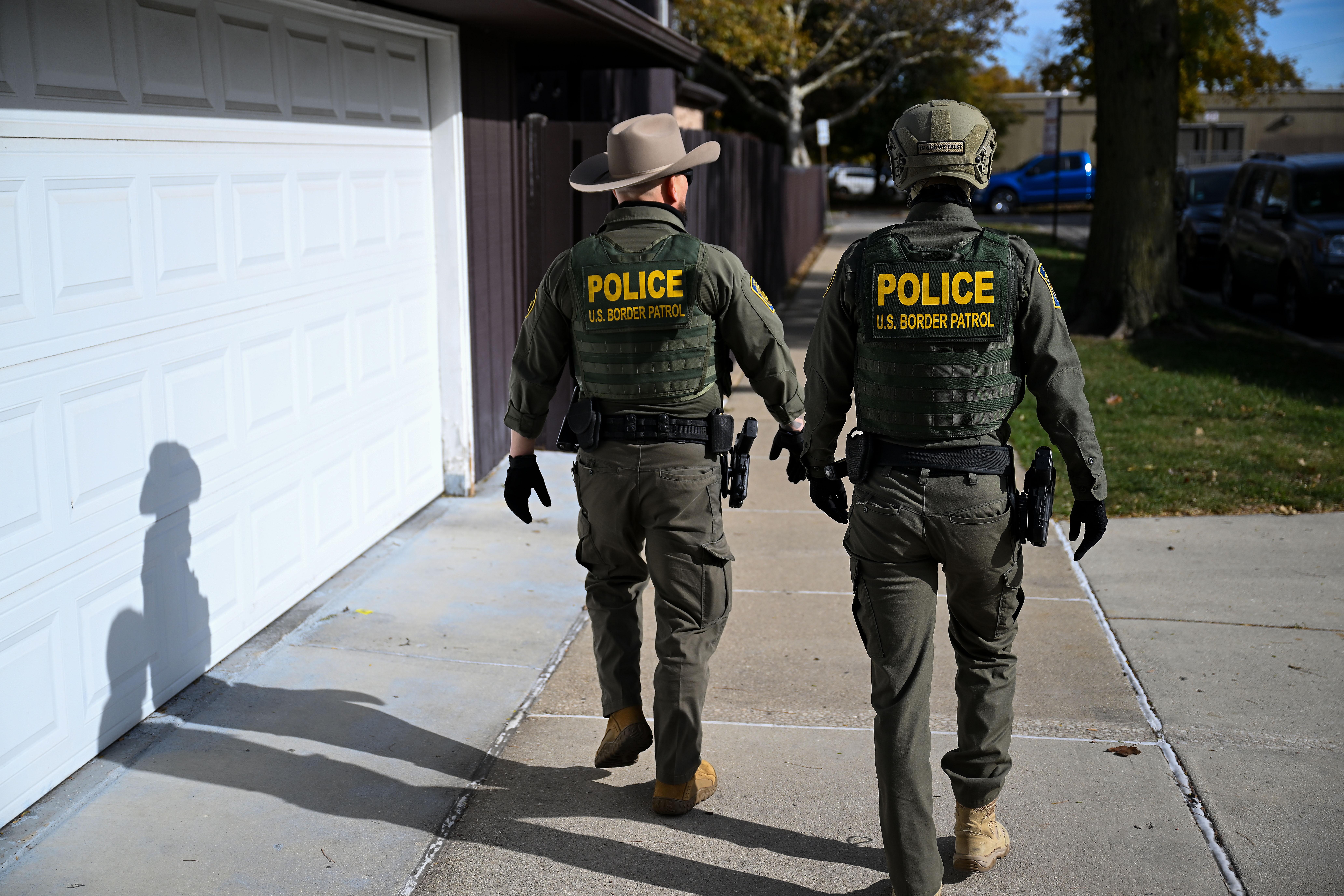 U.S. Border Patrol Agents Enforce Operation Midway Blitz In Chicago, Illinois