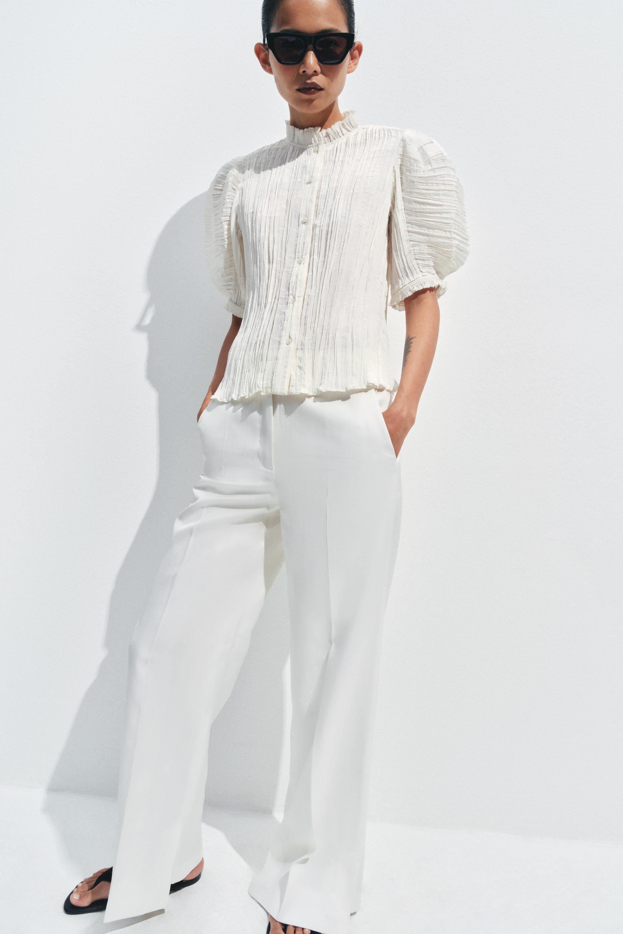 Zw Collection Pleated Blouse