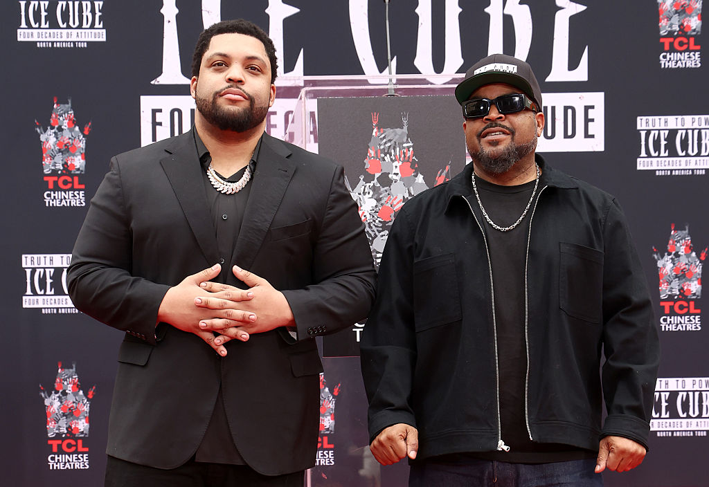 Ice Cube Hand And Footprint In Cement Ceremony At TCL Chinese Theater