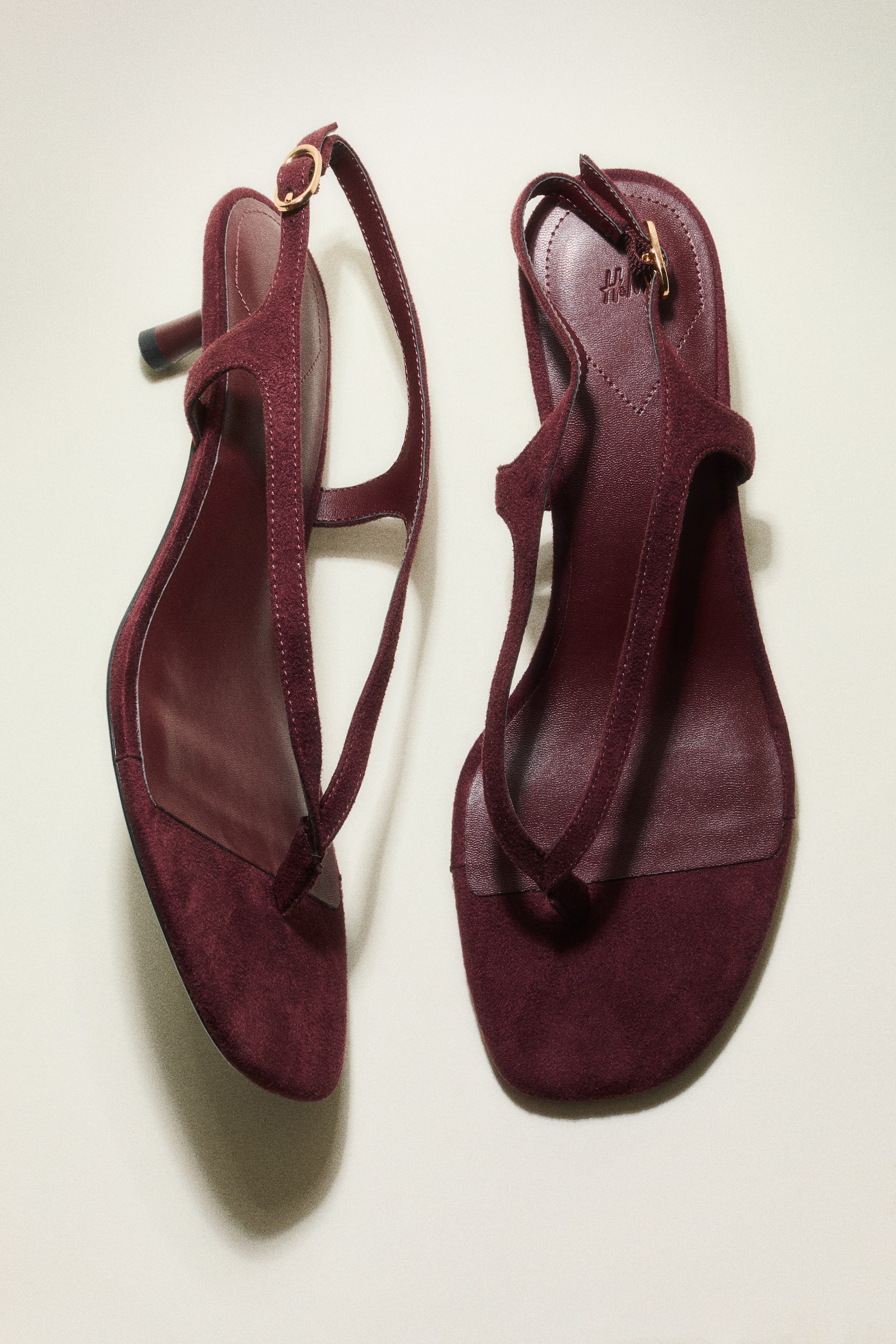 Kitten-Heeled Sandals