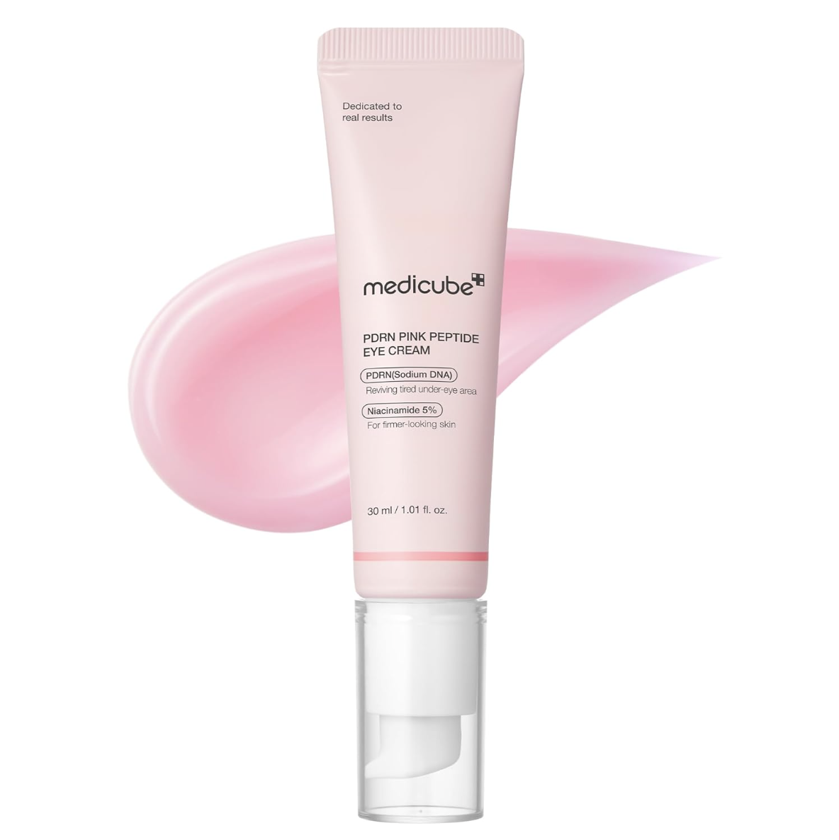 Medicube Eye Serum With Salmon Dna Pdrn &amp;amp; Pink Peptides | 99% Purity Retinol for Fine Lines | Pdrn &amp;amp; Niacinamide for Uneven Skin Tone | Korean Skincare, 1.01 Fl.oz