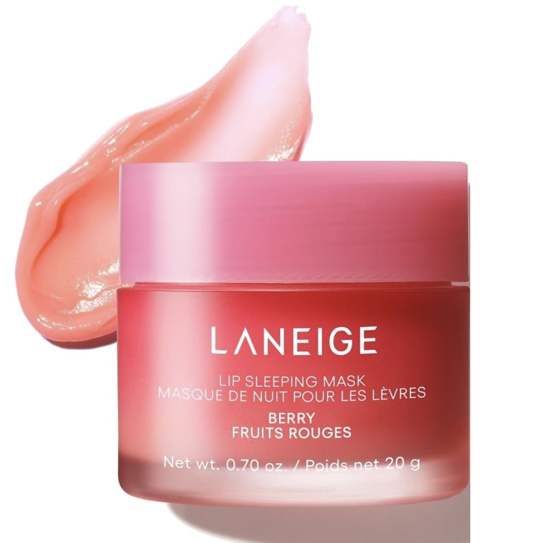 Laneige Lip Sleeping Mask: Hydrating &amp;amp; Nourishing Korean Overnight Lip Treatment Mask With Shea Butter, Vitamin C &amp;amp; Murumuru, Antioxidants for Flaky, Dry Lips | Korean Skin Care, Berry
