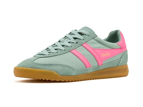 Gola, Women's, Tornado, Green Mist/fluro Pink, 9.5, Medium