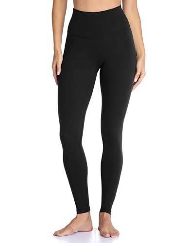 Colorfulkoala Women's High Waisted Tummy Control Workout Leggings Full Length Ultra Soft Yoga Pants 28&amp;quot; (s, Black)