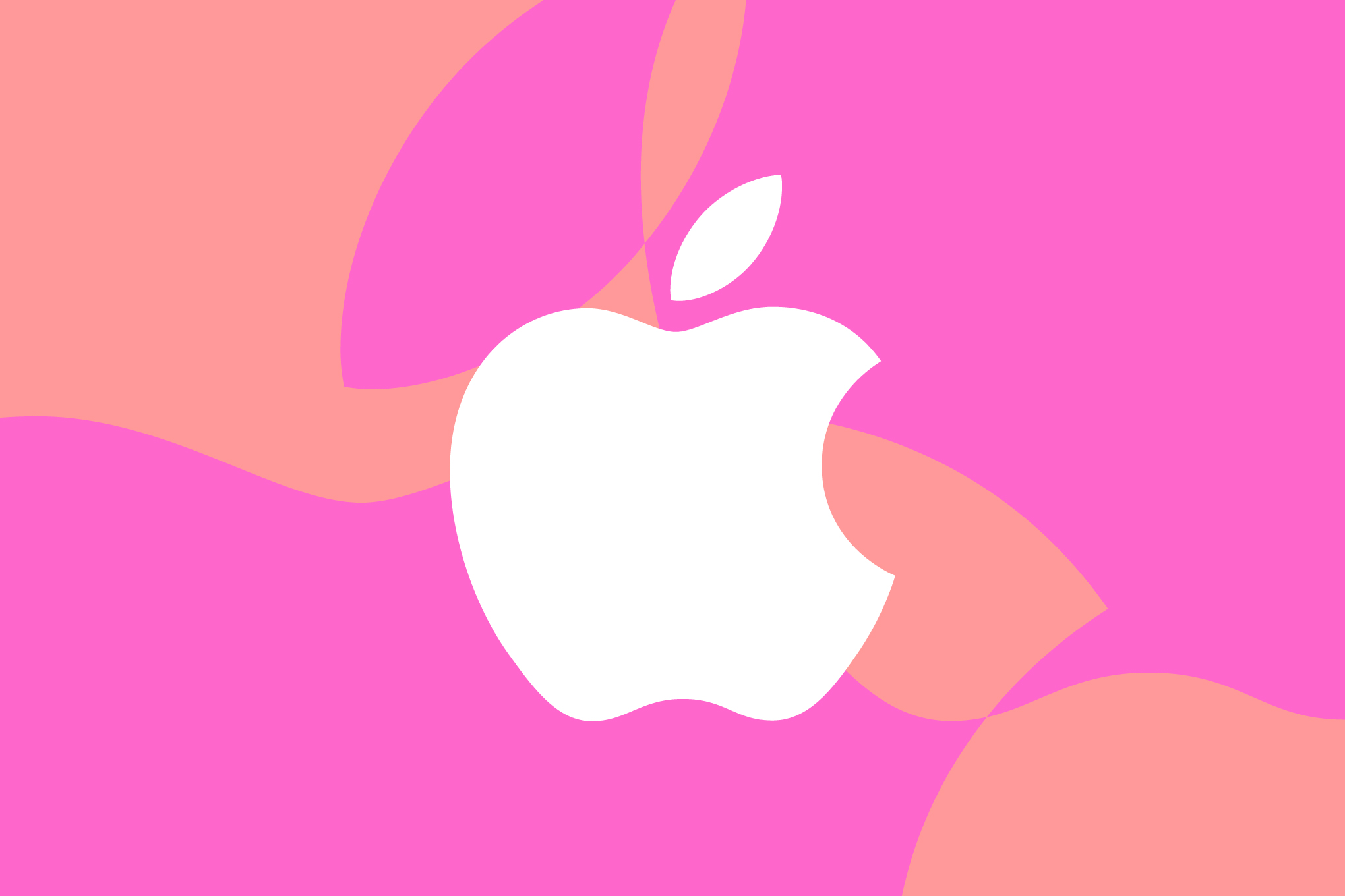 Vector illustration of the Apple logo.