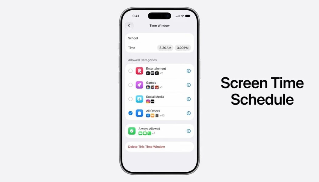 Apple is redesigning Screen Time and overhauling child controls