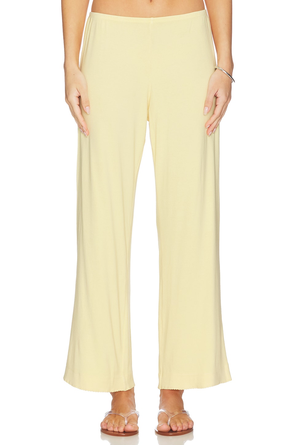 The Baby Rib Scallop Pant