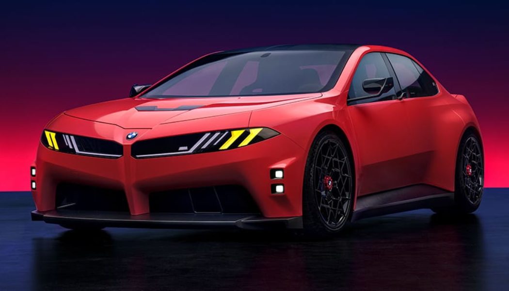 BMW M Concept Neue Klasse: BMW's First Fully Electric Performance Sedan Revealed at Le Mans
