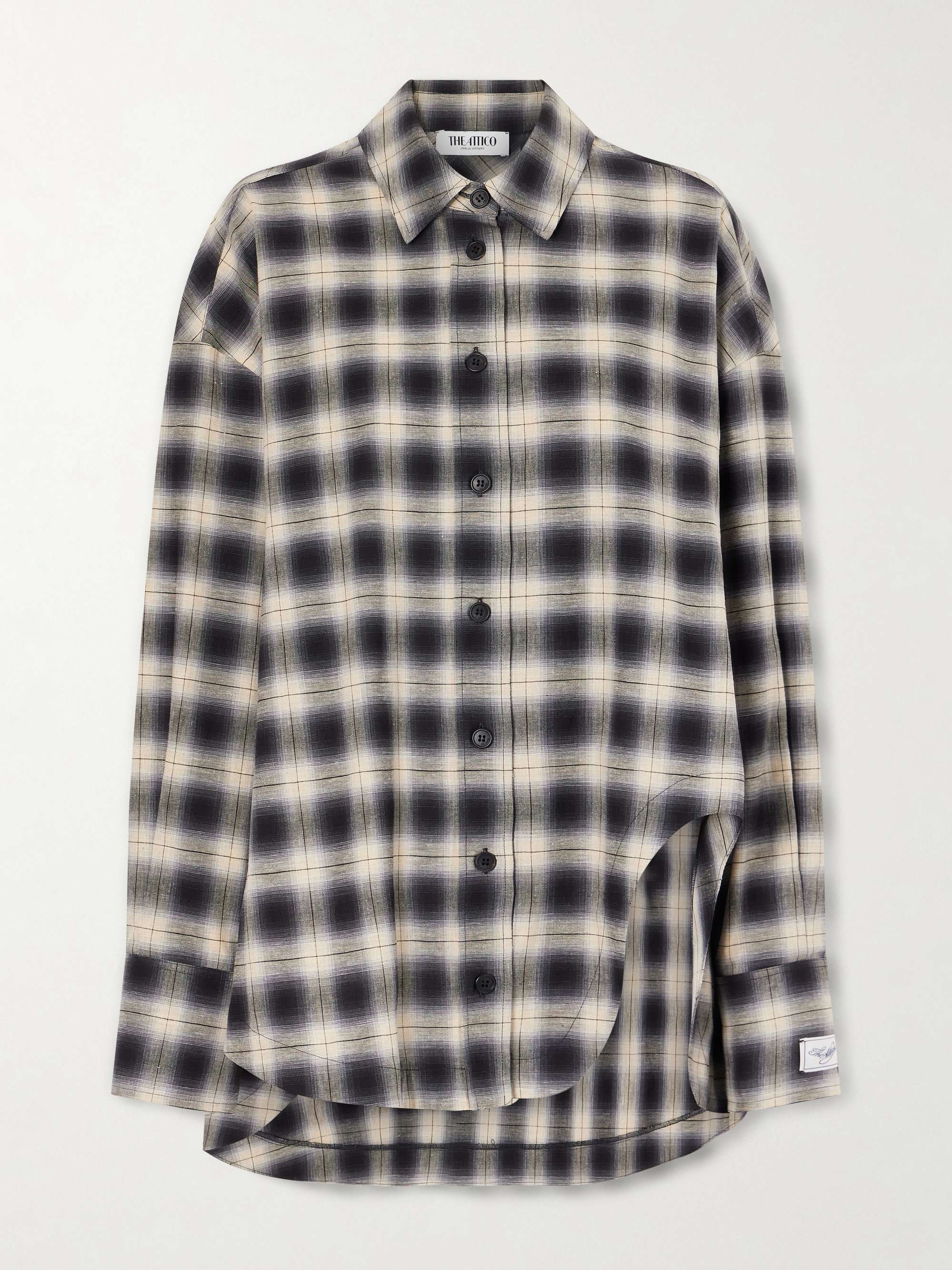 Checked Cotton-Poplin Shirt