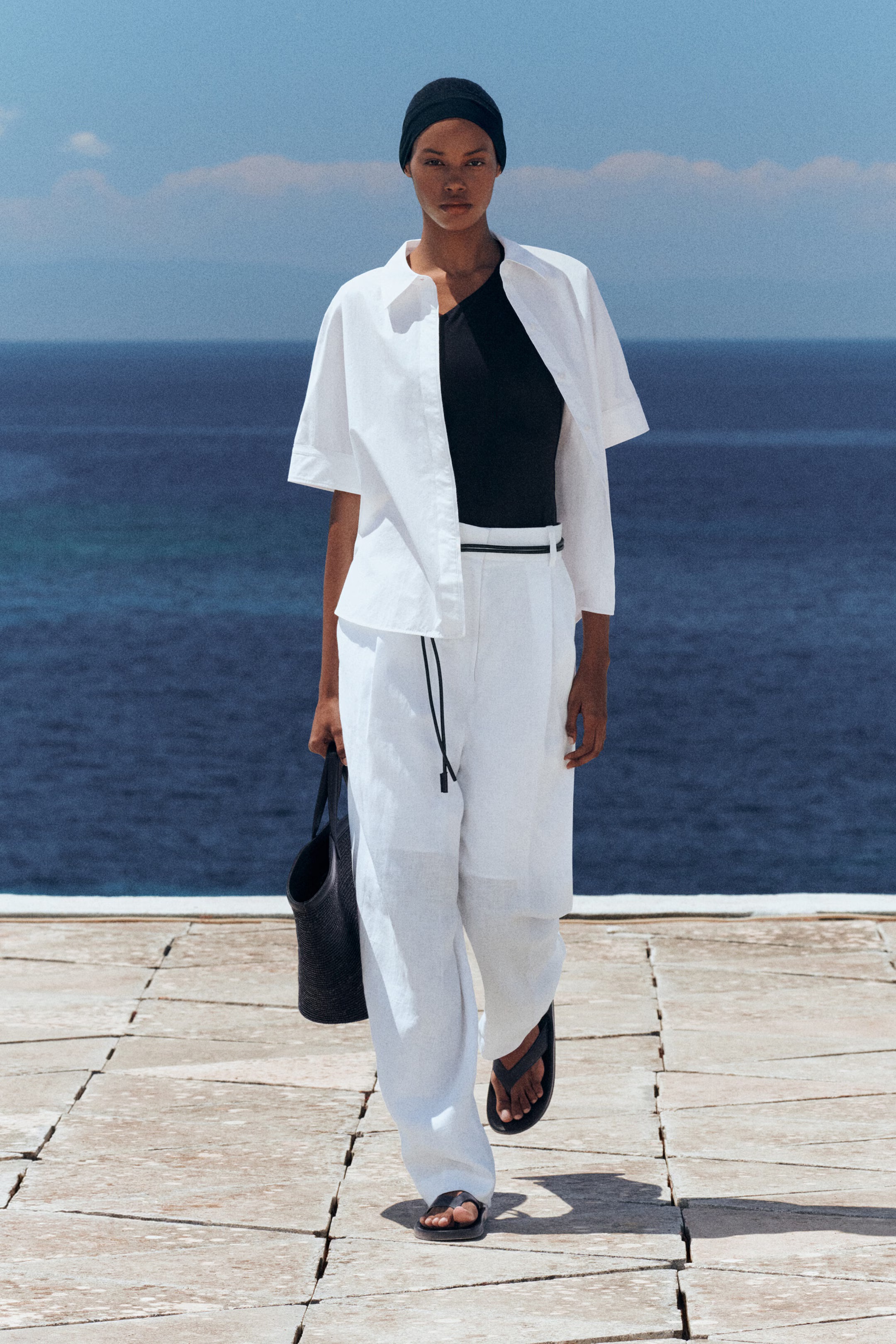 COS, Tailored Linen Balloon-Leg Trousers
