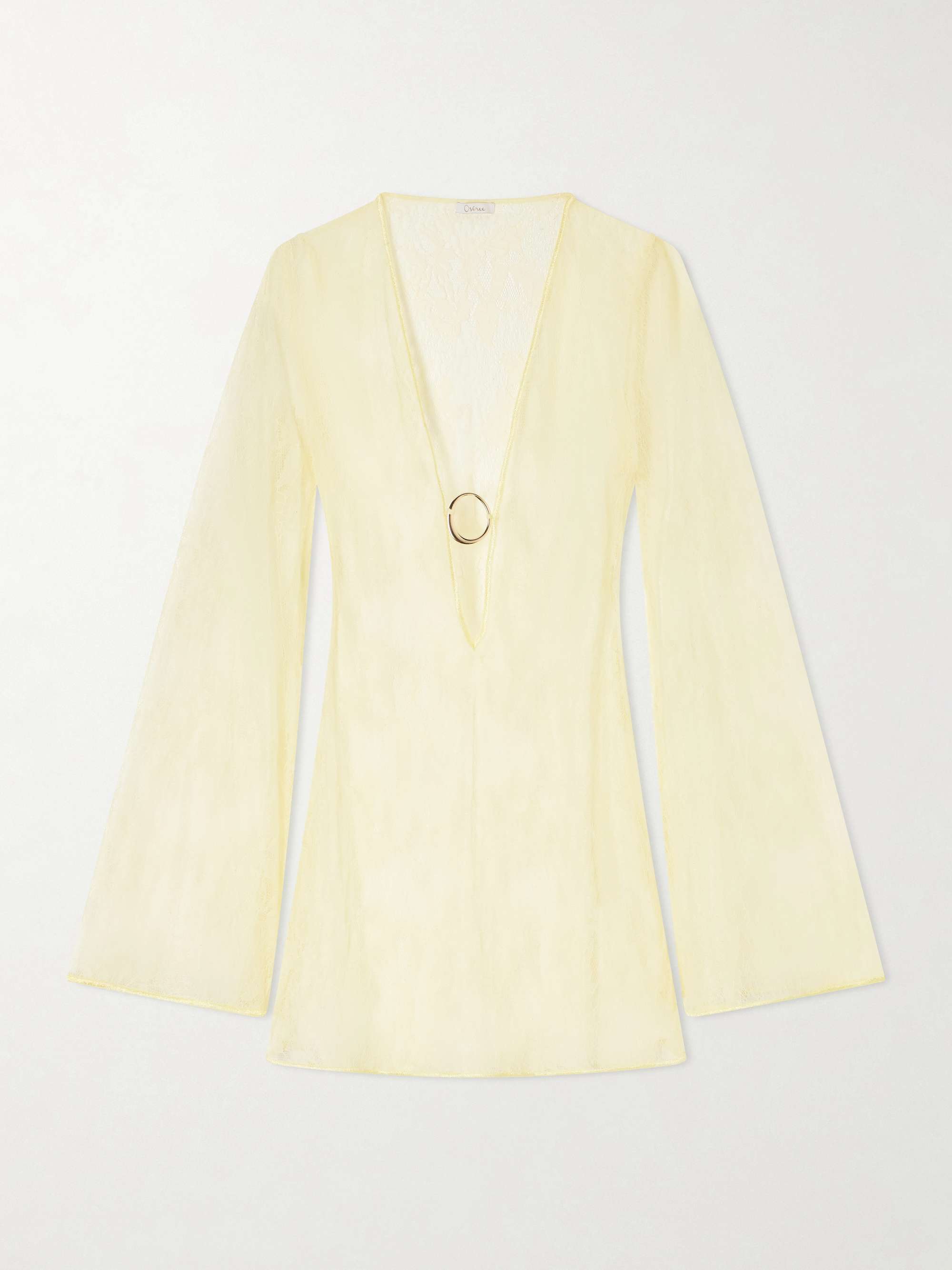 Lace O Metallic Kaftan