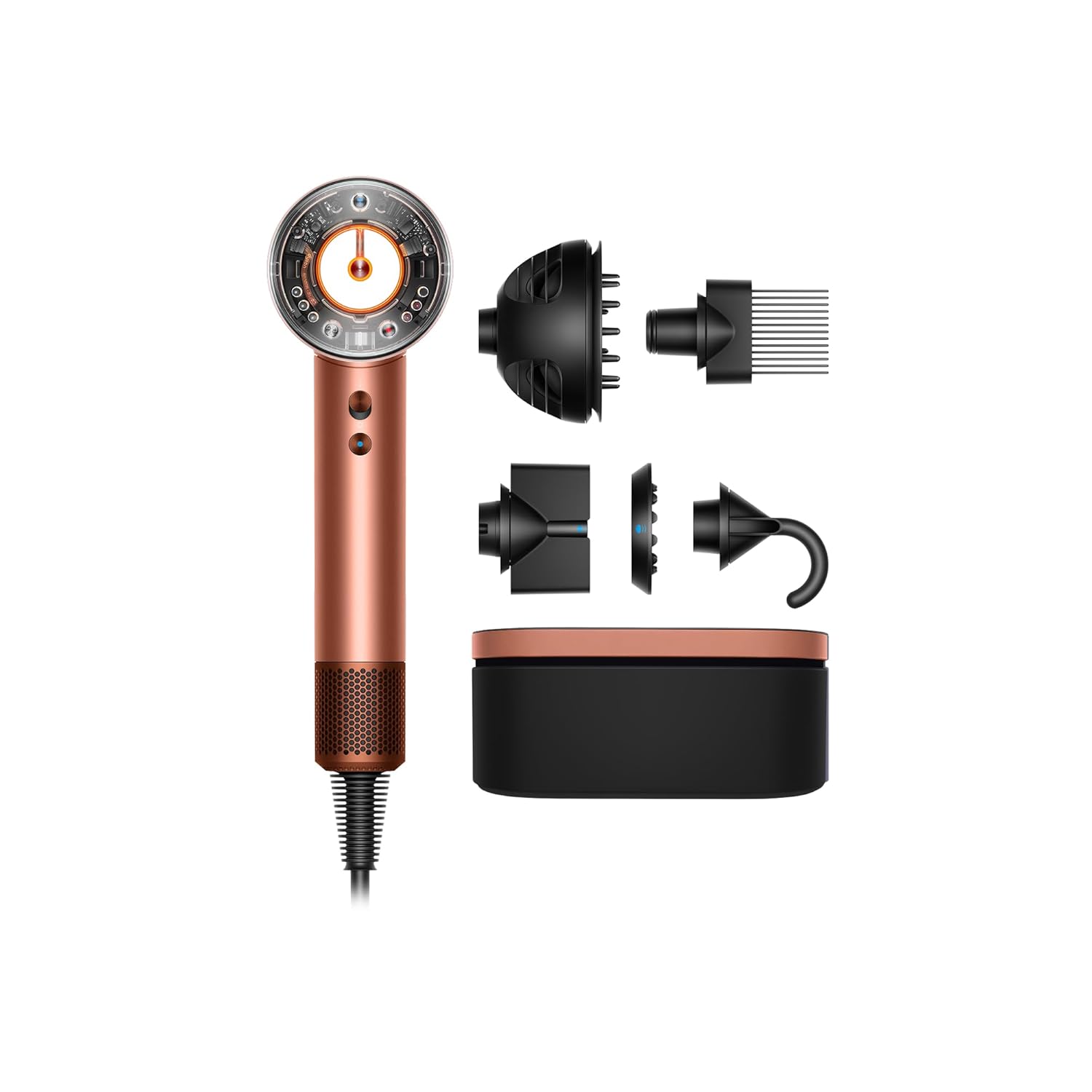 Dyson, Dyson Supersonic Nural&amp;trade; Hair Dryer, No Heat Damage, 5 Intelligent Attachments With Diffuser &amp;amp; Styling Concentrator, Scalp Health, All Hair Types