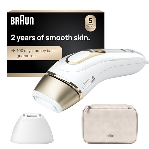 Braun Ipl, Silk&amp;middot;expert Pro 5, Ipl Hair Removal for Women and Men, Permanent Laser Hair Reduction At-Home, 2 Heads, Pouch, Ipl5137