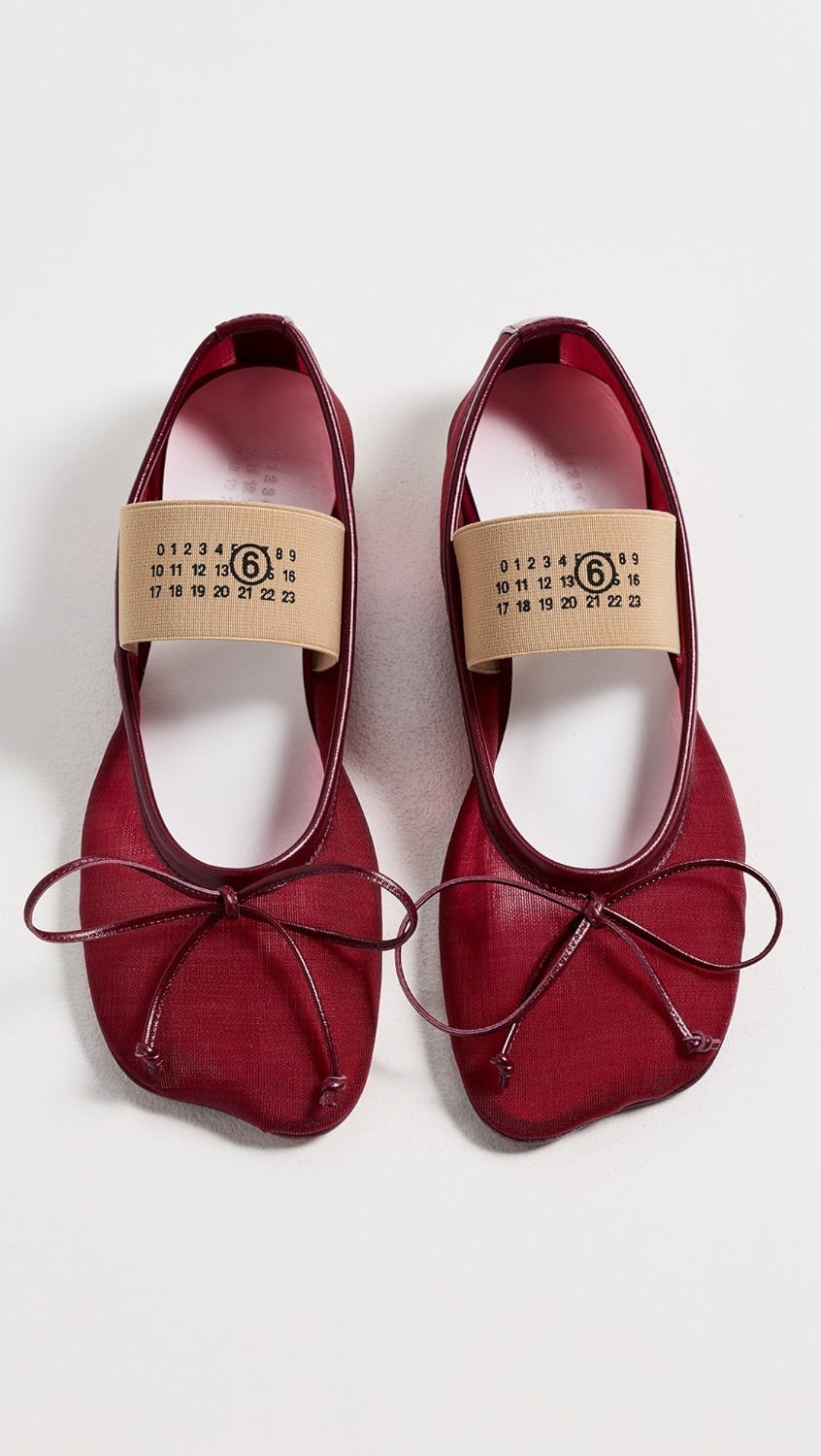 MM6, Anatomic Numeric Ballerina Flats