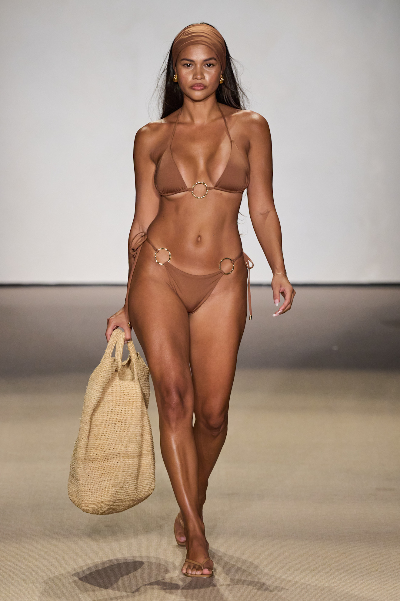 Monday Swimwear model on the runway during Paraiso Miami Swim Week 2026.