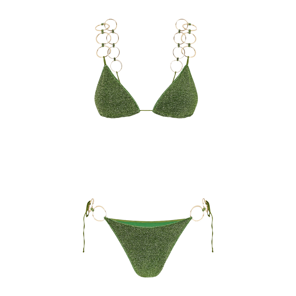 Os&amp;eacute;ree, Metallic Embellished Bikini